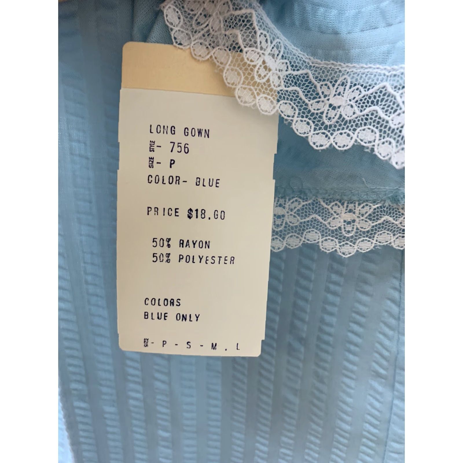 Vintage VINTAGE Najla New York Long Blue Summer Lace Rayon Blend Nightgown S USA NOS Size ONE SIZE - 6 Thumbnail
