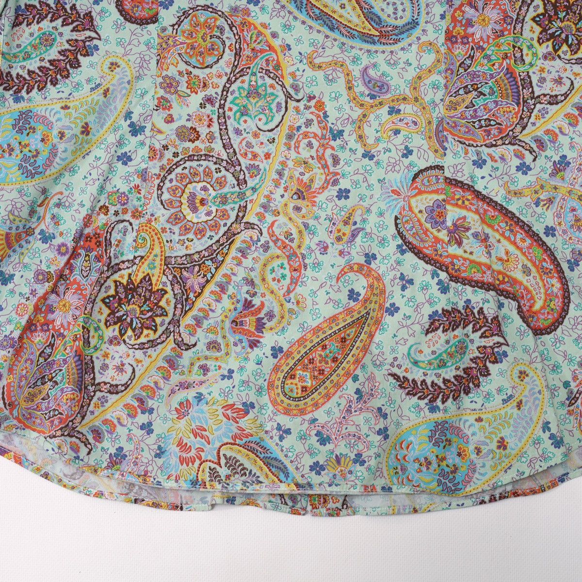 Etro Etro Printed Flowers Floral Shirt Aquamarine Size M / US 6-8 / IT 42-44 - 13 Thumbnail