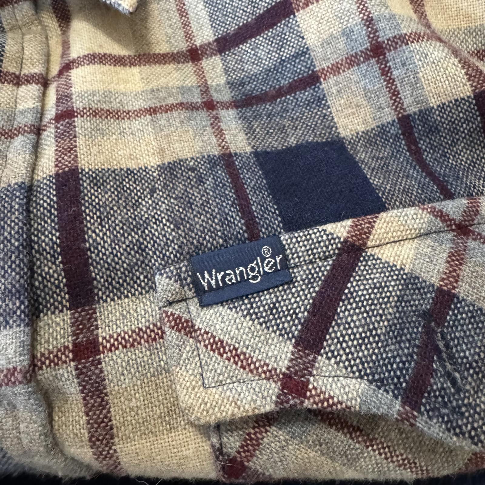 Wrangler Vintage 80s Wrangler Flannel Western Cowboy Size US L / EU 52-54 / 3 - 5 Thumbnail