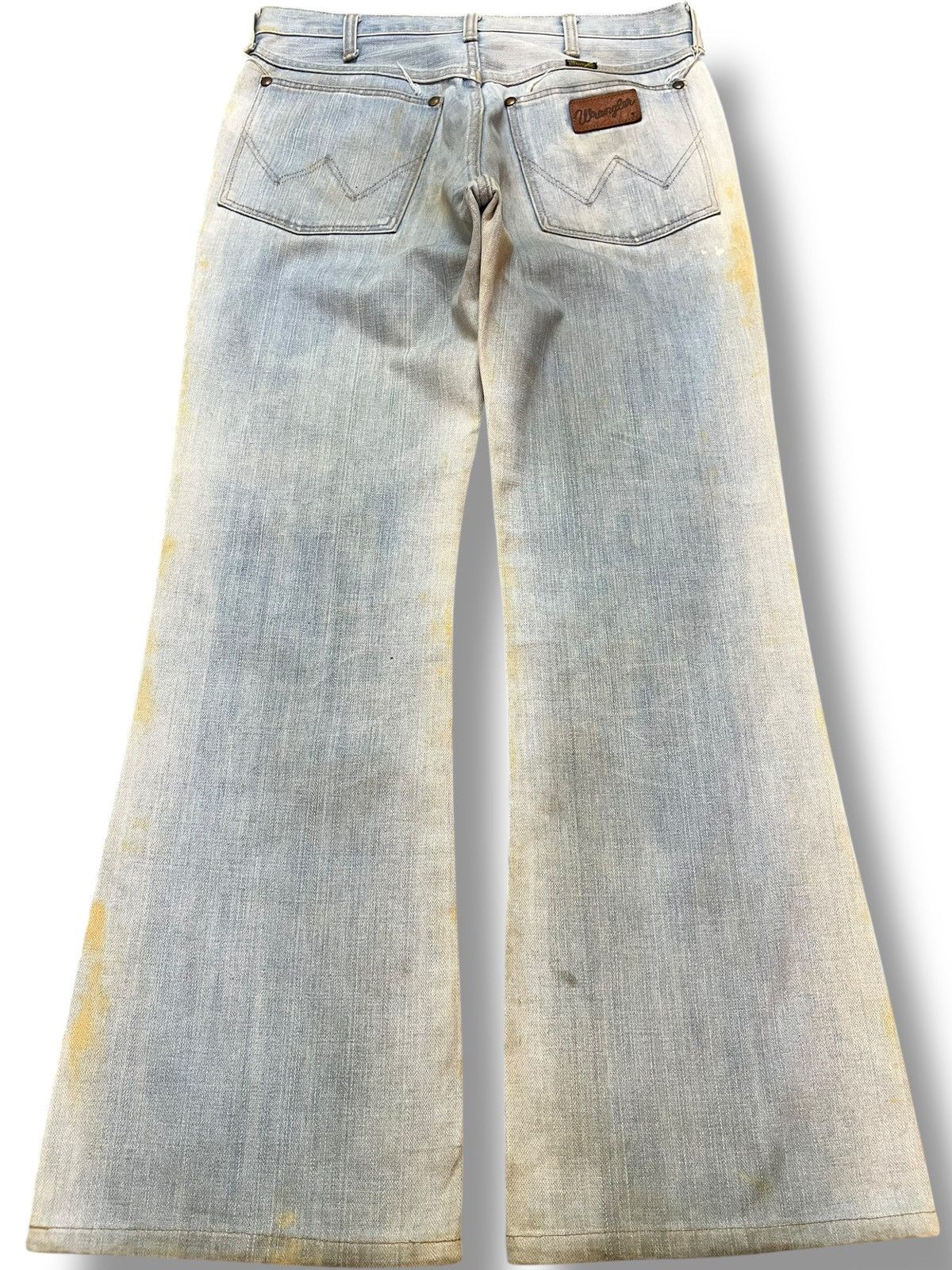 Wrangler Vintage Wrangler Flare Bootcut Mudwash Faded Denim Size US 31 - 6 Thumbnail
