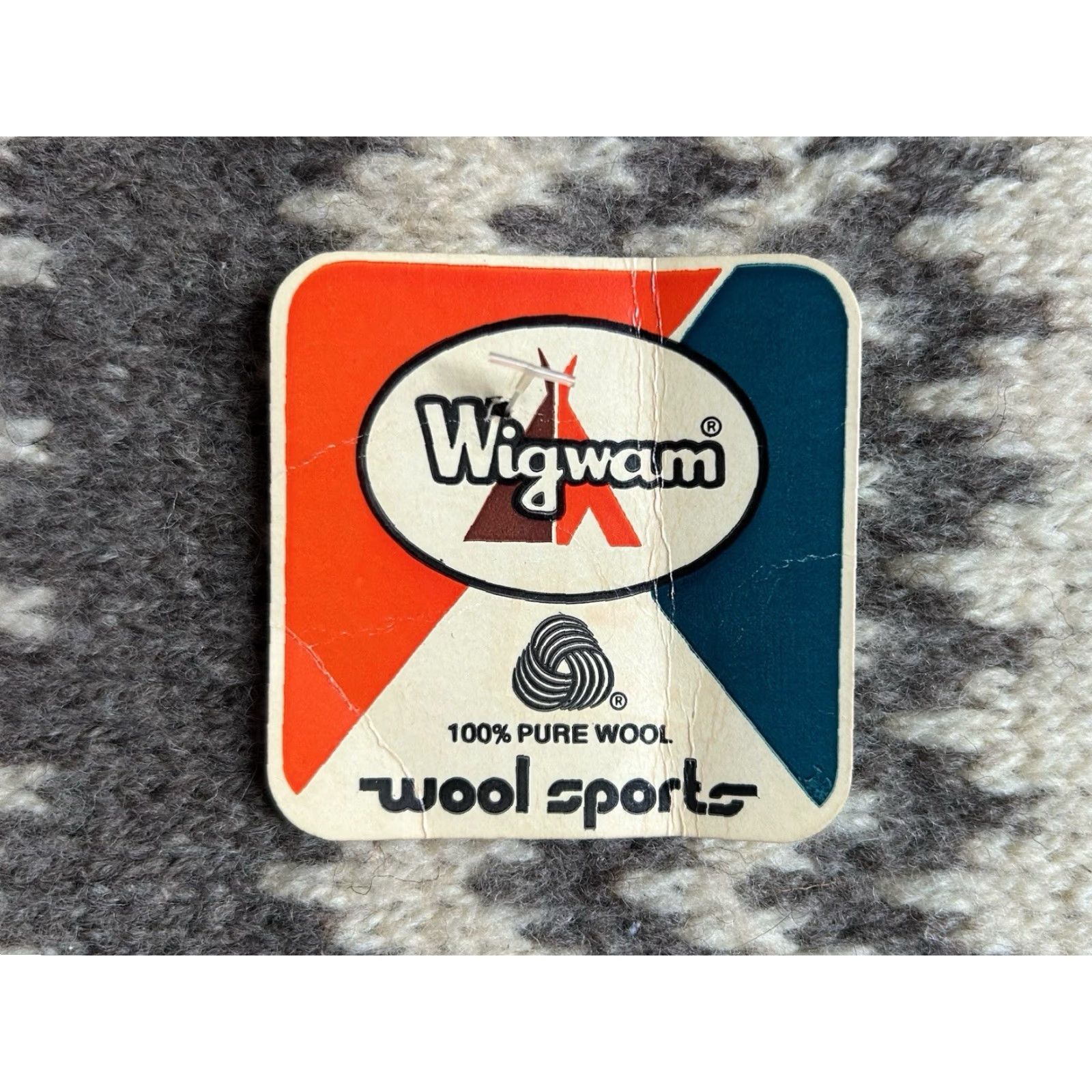Vintage VINTAGE Wigwam Scarf Wool Winter White 80s Deadstock NWT Made in USA Mens One Size Fringe Size ONE SIZE - 2 Thumbnail