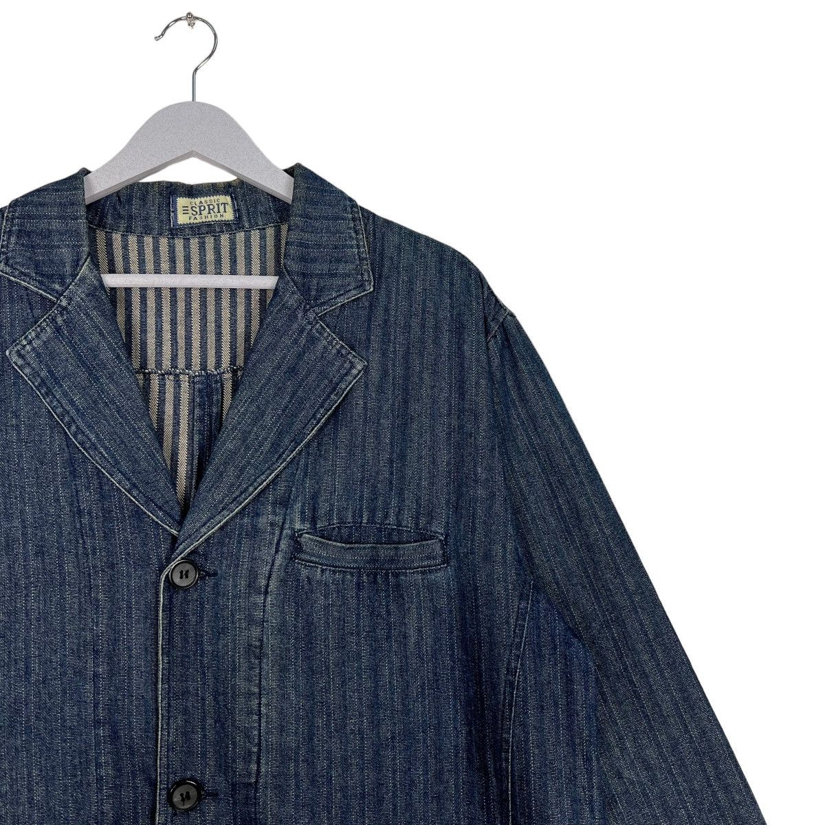 Esprit VINTAGE ESPRIT HIKORY DENIM CHORE JACKET Size US L / EU 52-54 / 3 - 6 Thumbnail