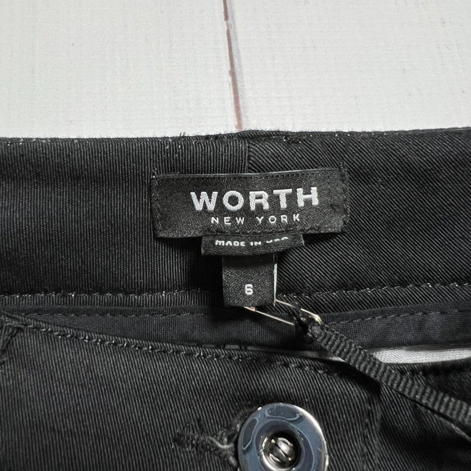 Other Worth New York Alana Pant Black Graffiti Stripe Size 6 NWT Size 28" / US 6 / IT 42 - 3 Thumbnail