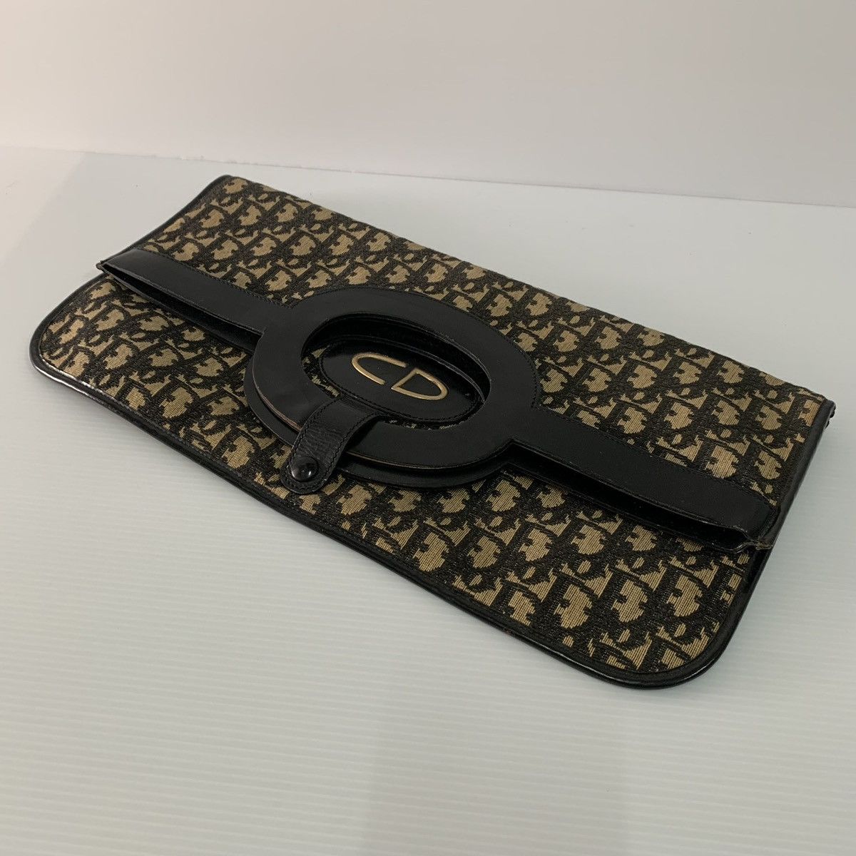 Christian Dior Monsieur Christian Dior Monogram Vintage Document Clutch Large Bag Size ONE SIZE - 11 Thumbnail