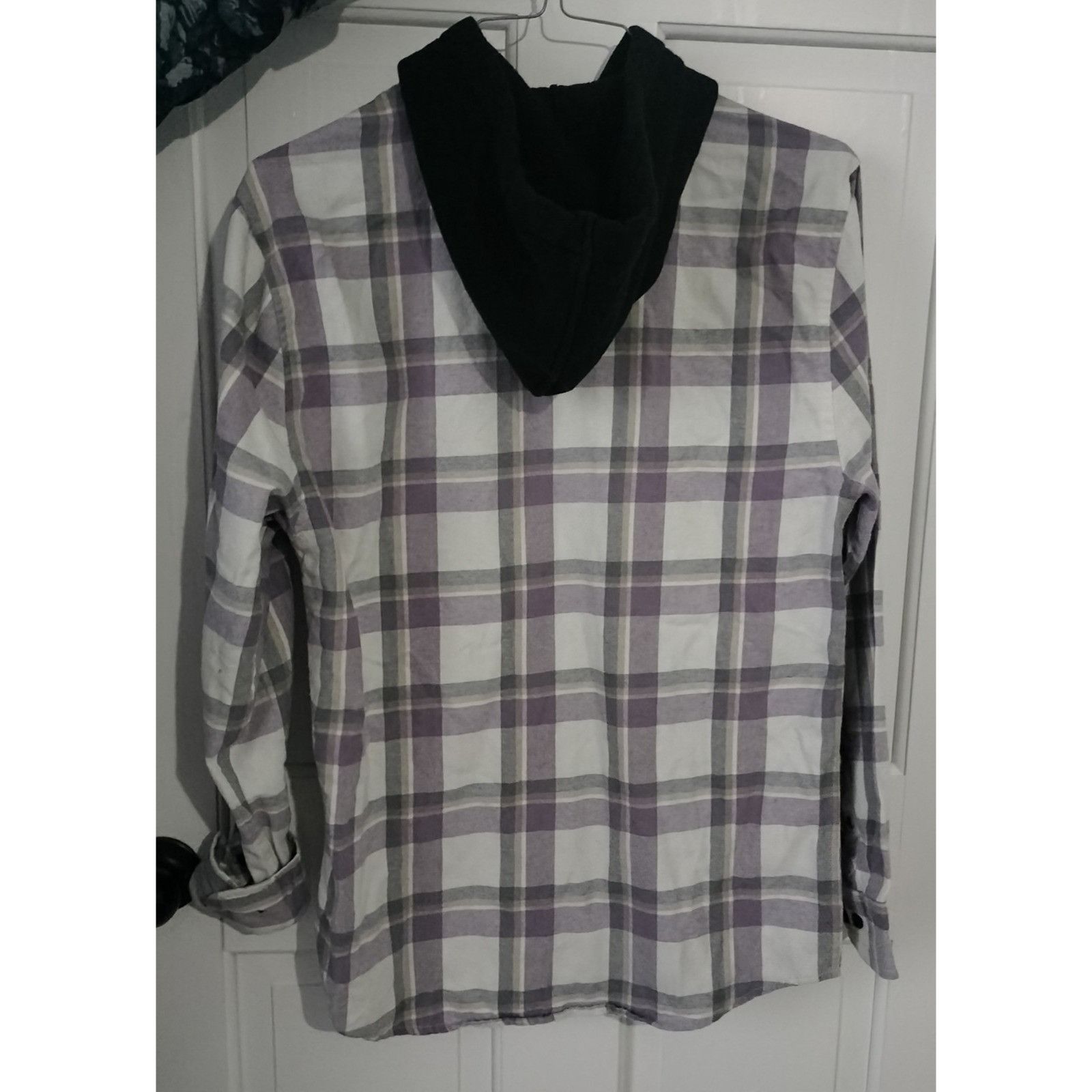Other NoBo Mens Small Button Up Flannel Hooded Shacket Shirt Plaid Size US S / EU 44-46 / 1 - 17 Thumbnail