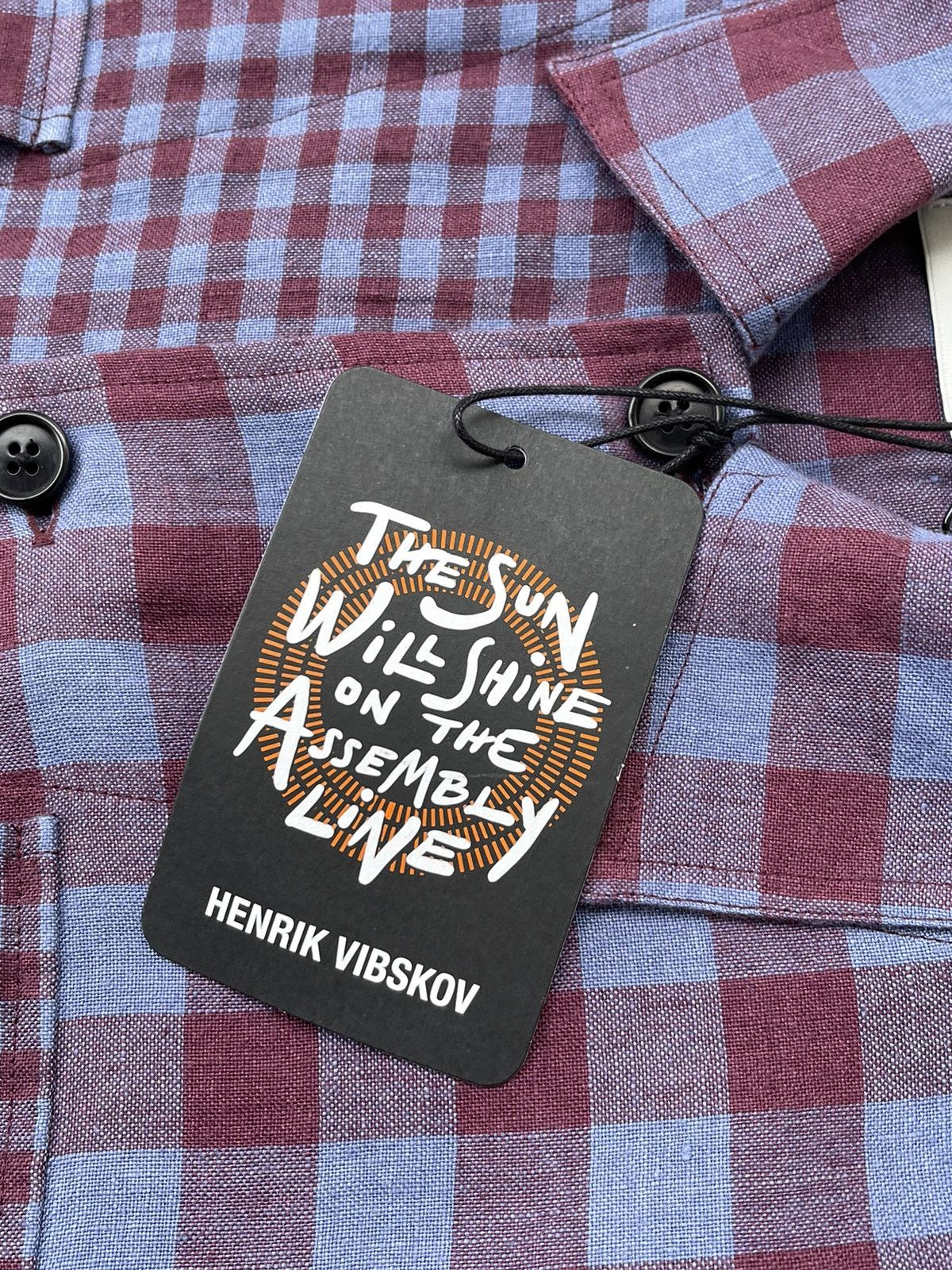 Henrik Vibskov !DS! SS22 Henrik Vibskov Mixed Purple Checks Shirt Size US L / EU 52-54 / 3 - 16 Thumbnail