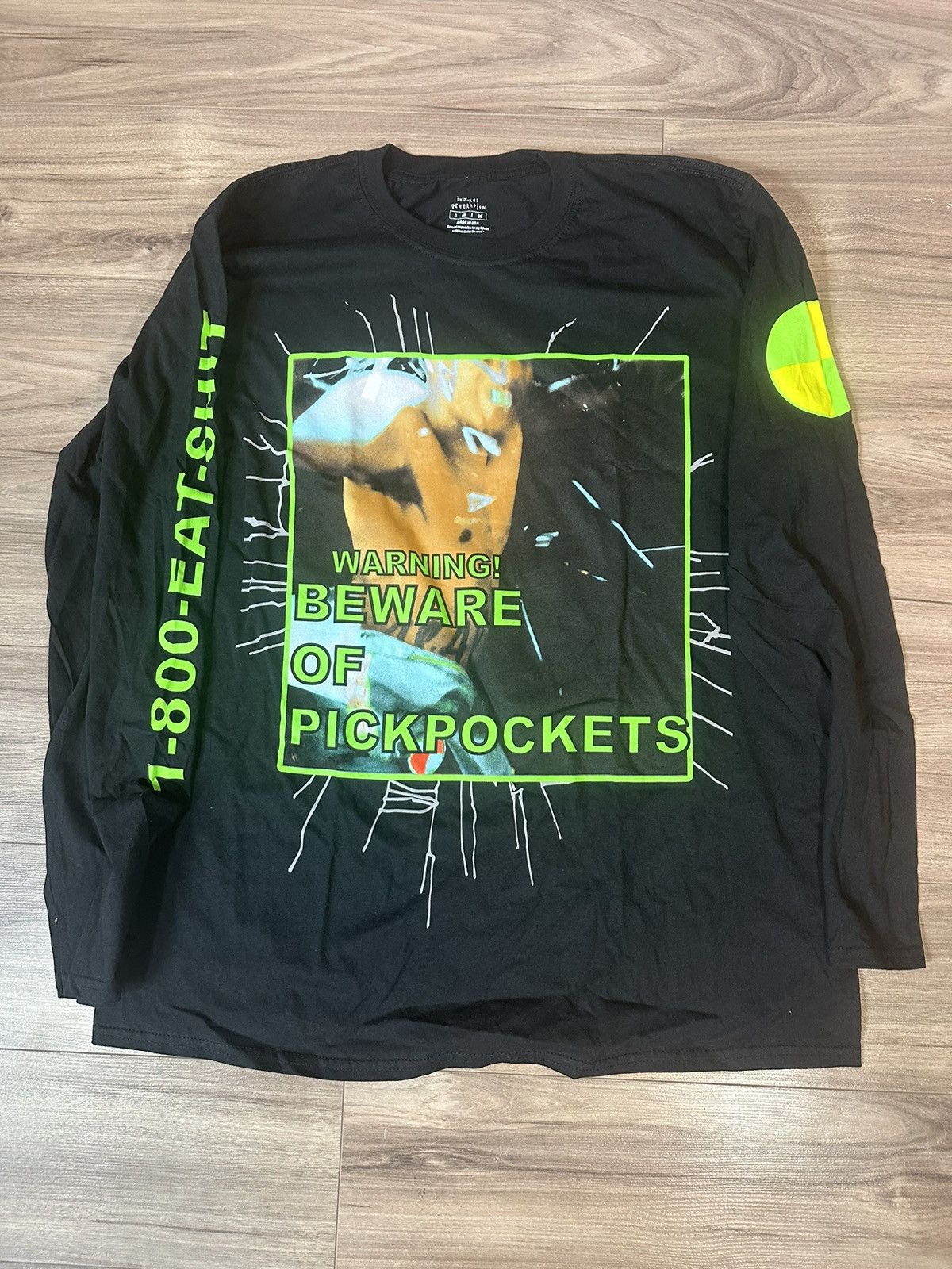 image of Asap Rocky Injured Generation Tour Long sleeve Size XL in Black, Men's