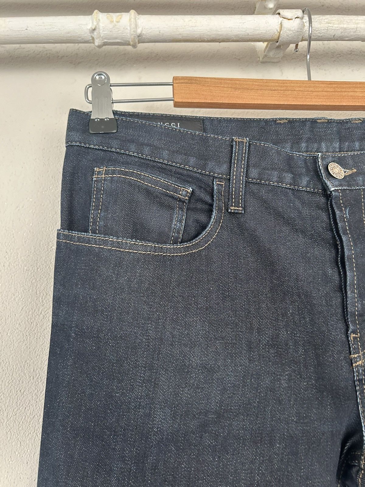Gucci Indigo Straight Leg Denim Jeans Size US 32 / EU 48 - 2 Thumbnail