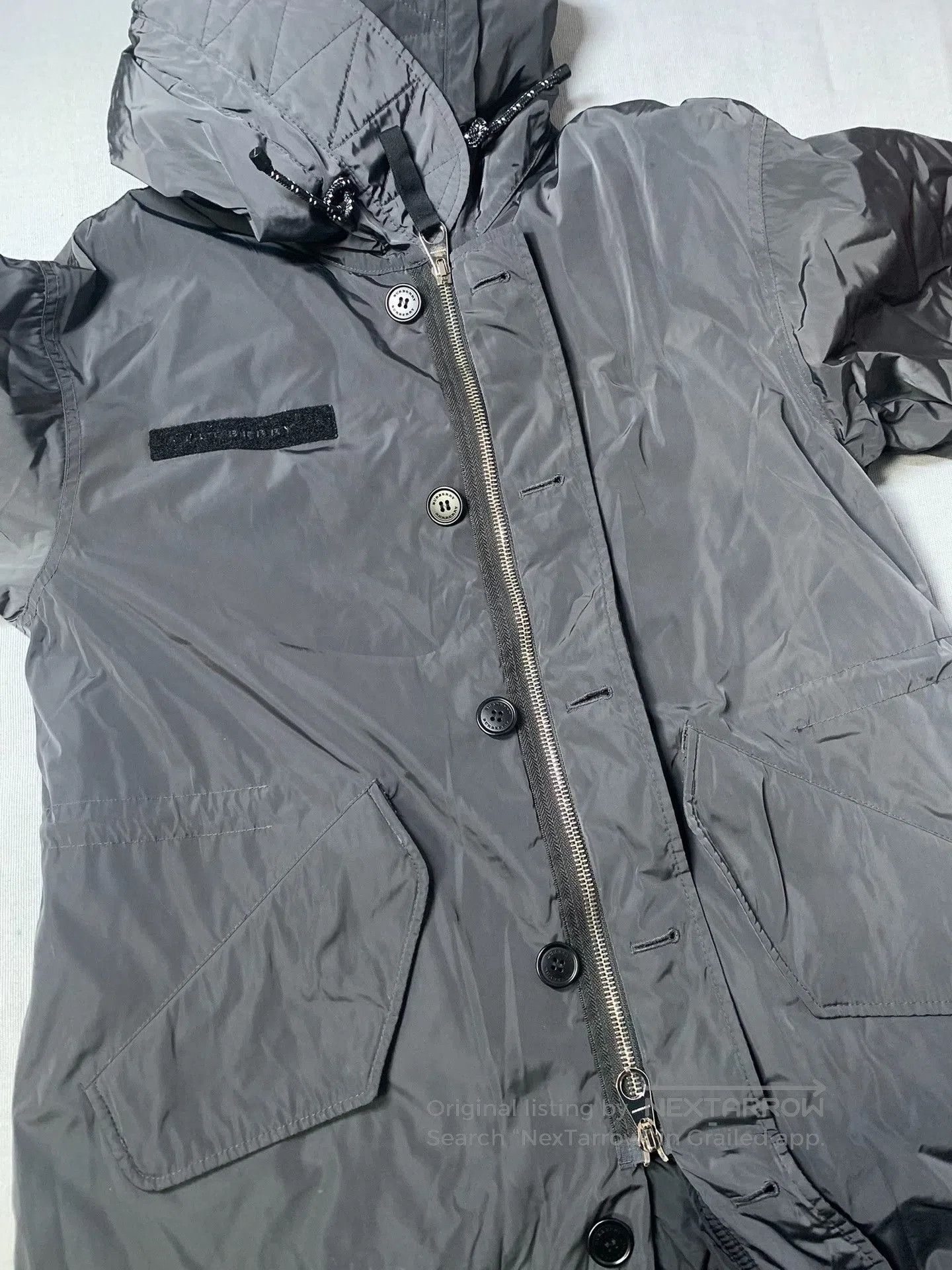 Burberry Burberry Metallic Nylon Long Fishtail Parka. Size US M / EU 48-50 / 2 - 3 Thumbnail