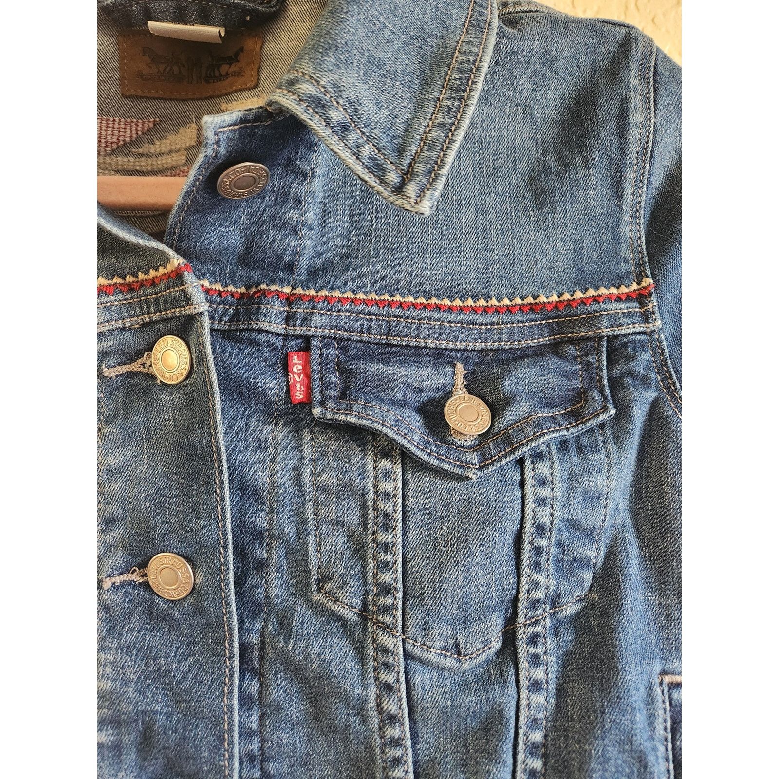Levi's Levi's Women Embroidered Western Denim Jacket-Sm Size S / US 4 / IT 40 - 5 Thumbnail