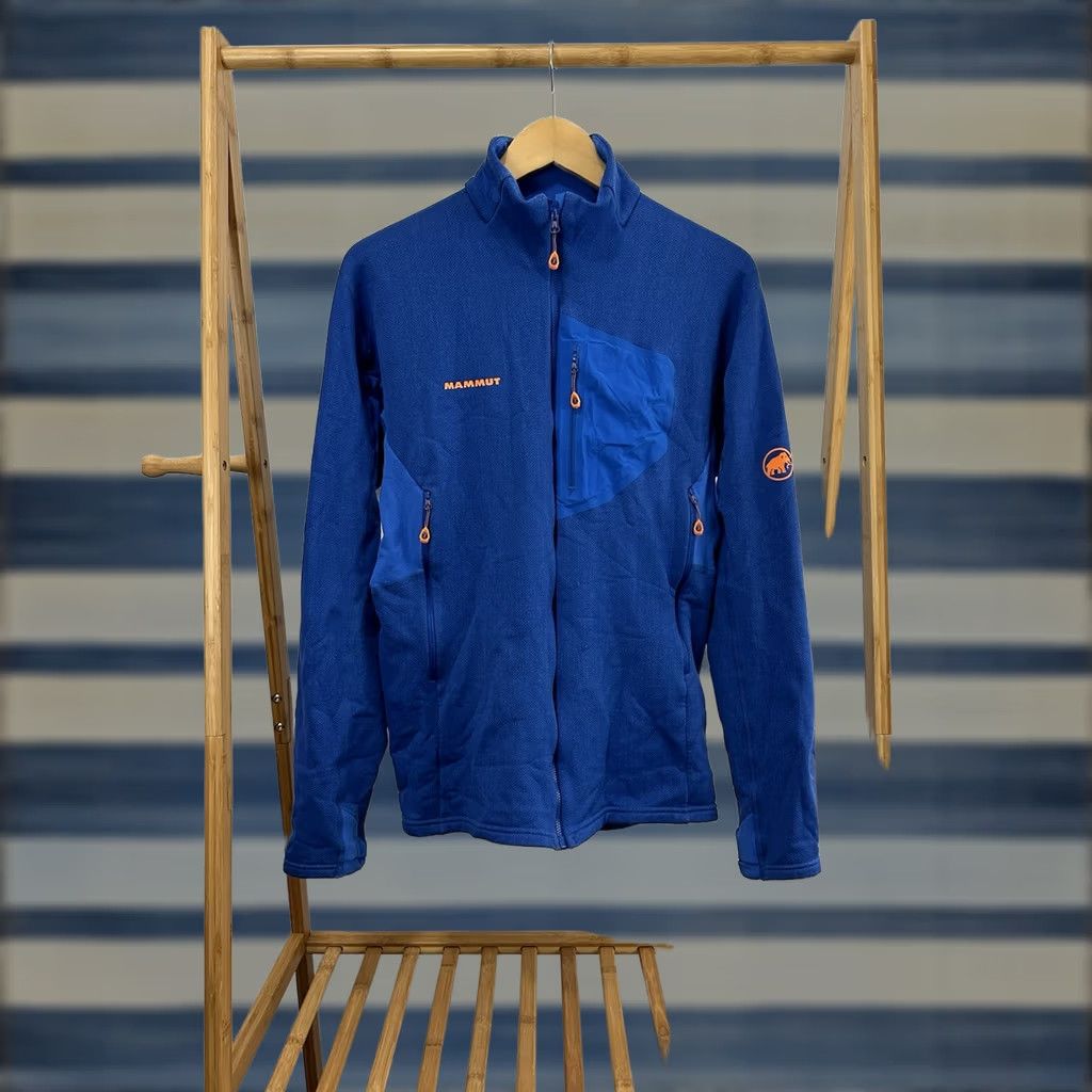 Mammut Mammut Eiswand Eiger Extreme Guide Midlayer Full Zip Fleece Jacket Size L Blue Jacket Mens Size US L / EU 52-54 / 3 - 1 Thumbnail
