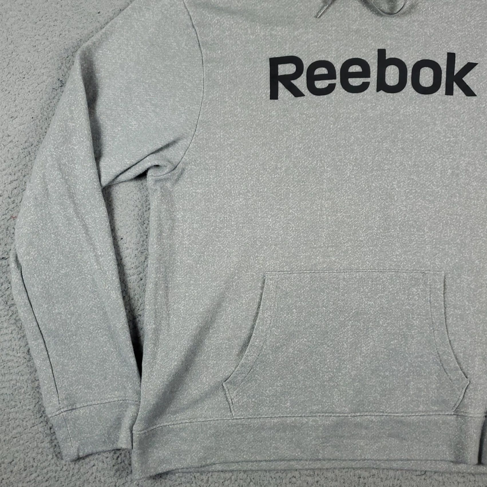 Reebok Reebok Gray Fleece Pullover Hoodie Sweatshirt Mens 2XL Fall Winter Sports Logo Size US XXL / EU 58 / 5 - 3 Thumbnail