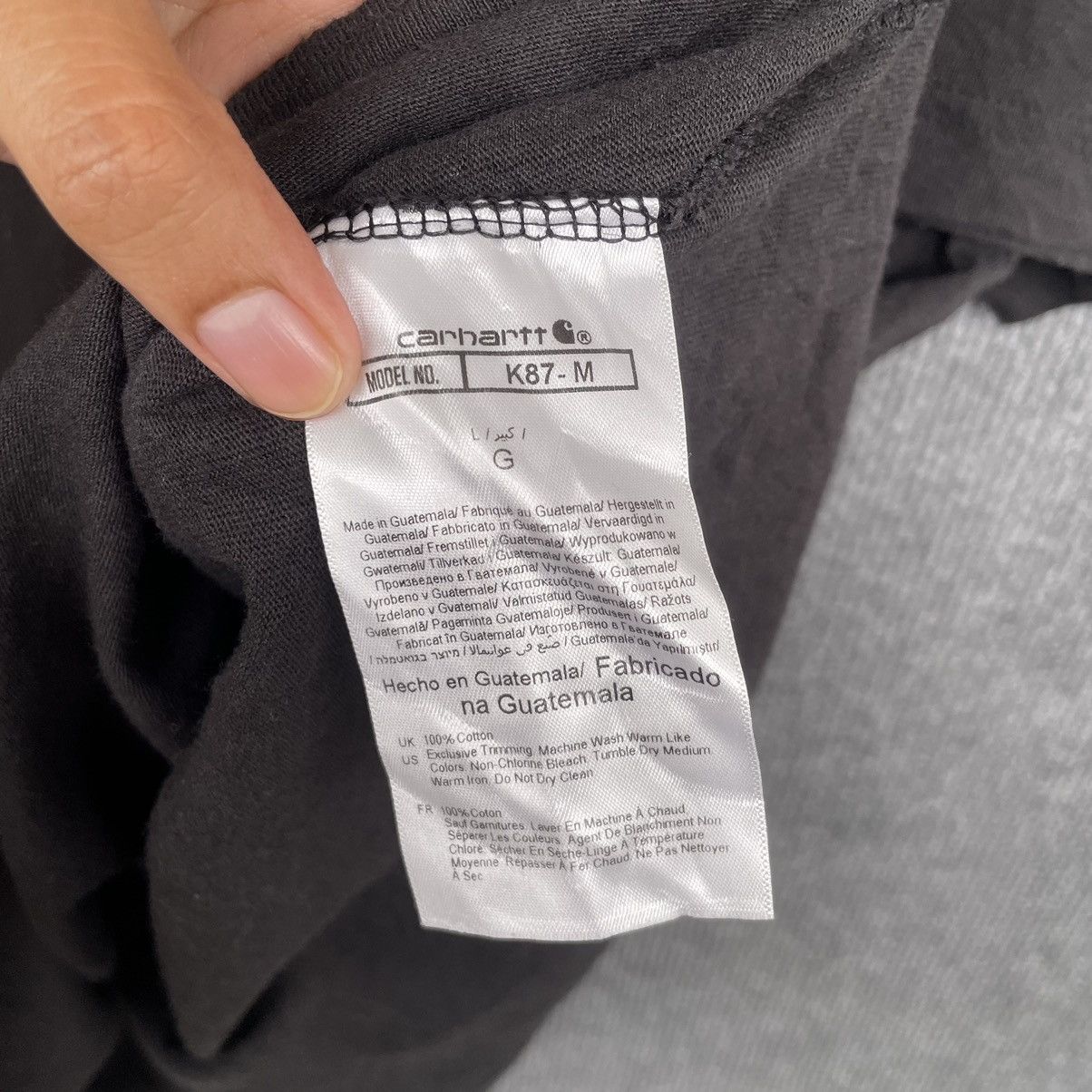Carhartt Carhartt Black Pocket T Shirt Size US XL / EU 56 / 4 - 4 Thumbnail
