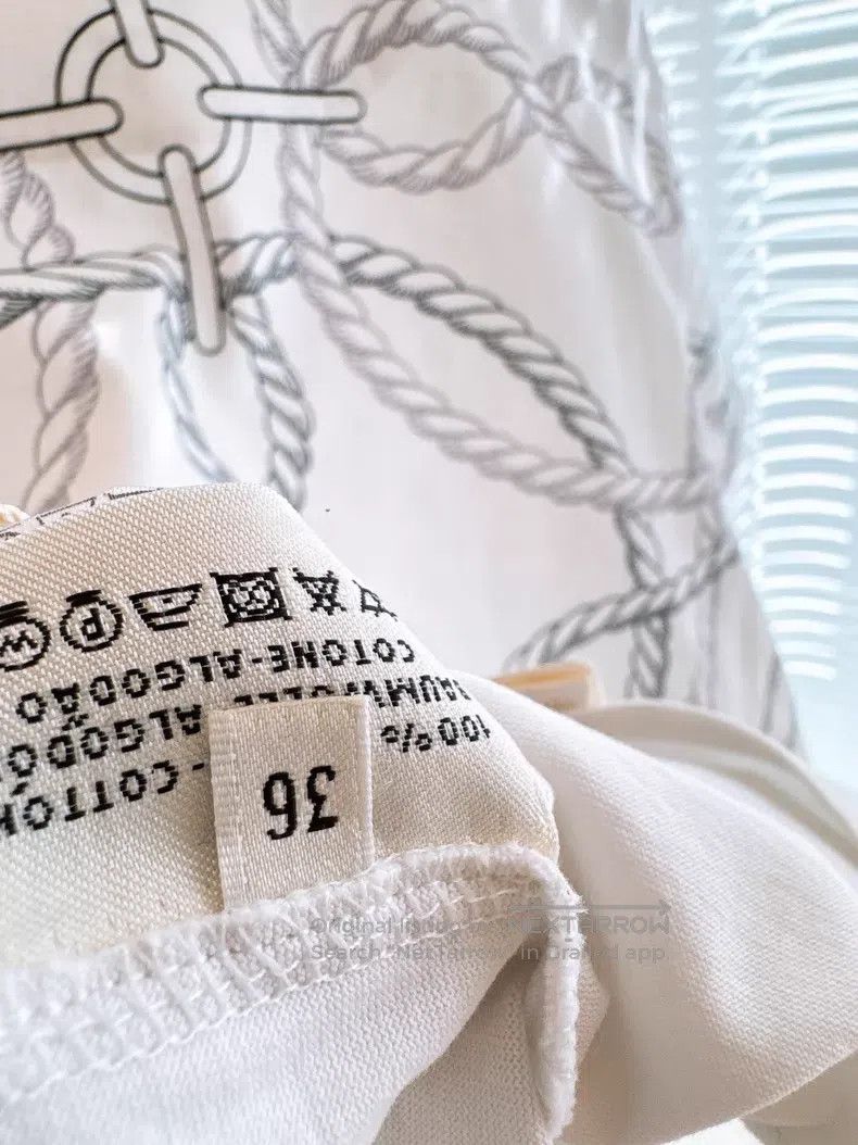 Hermes Hermes Rope pattern printed T-shirt Size XS / US 0-2 / IT 36-38 - 7 Thumbnail