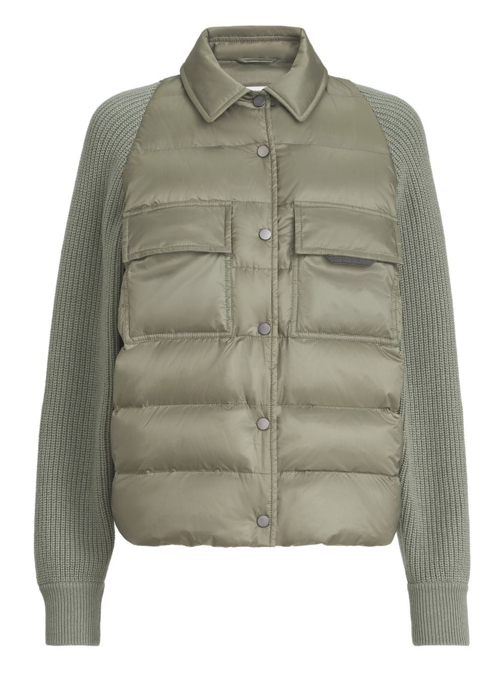 Brunello Cucinelli NYLON SHORT DOWN JACKET Size M / US 6-8 / IT 42-44 - 1 Thumbnail