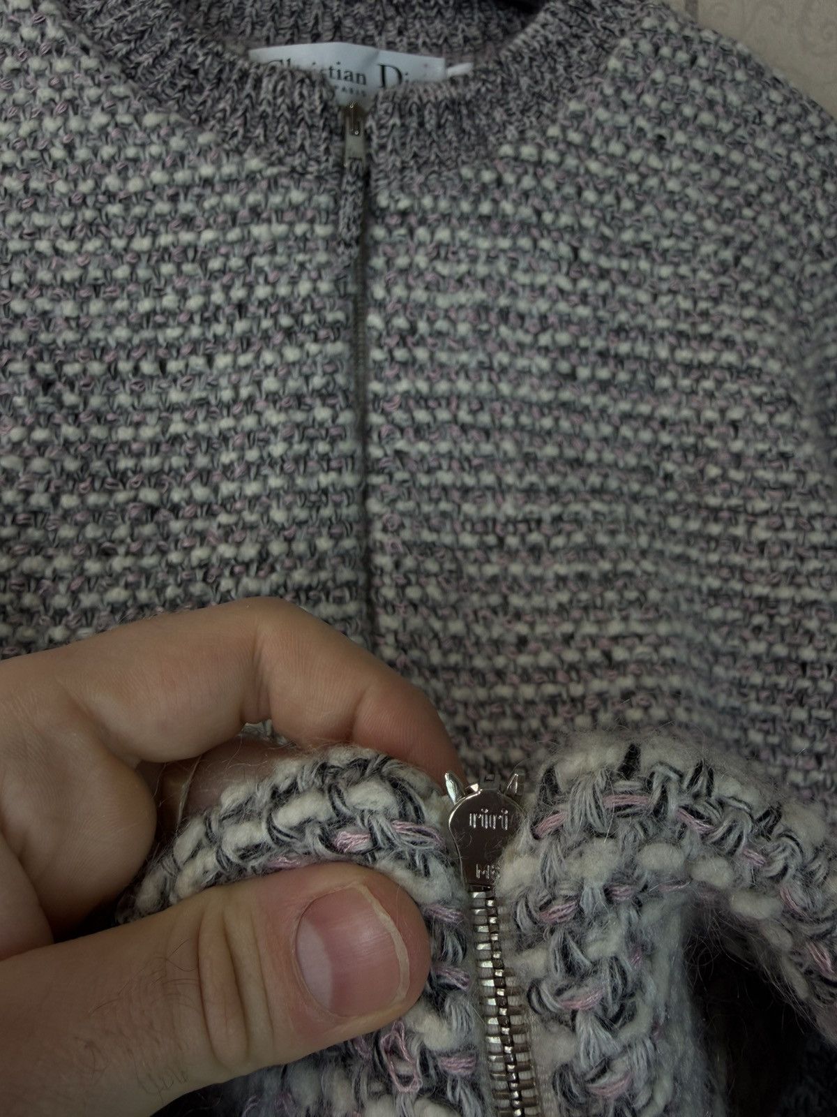 Dior Christian Dior Archive Cashmere/Mohair Knit Bomber Size M / US 6-8 / IT 42-44 - 8 Thumbnail