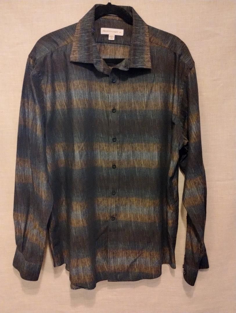 Pronto Uomo 100 Cotton Long Sleeve Shirt Grailed