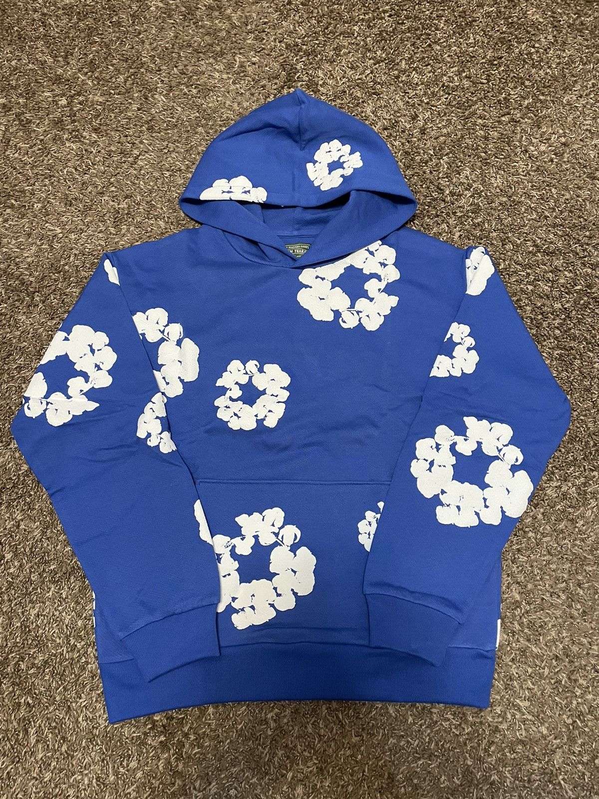 DENIM TEARS Denim Tears Cotton Wreath Hooded Sweatshirt Blue