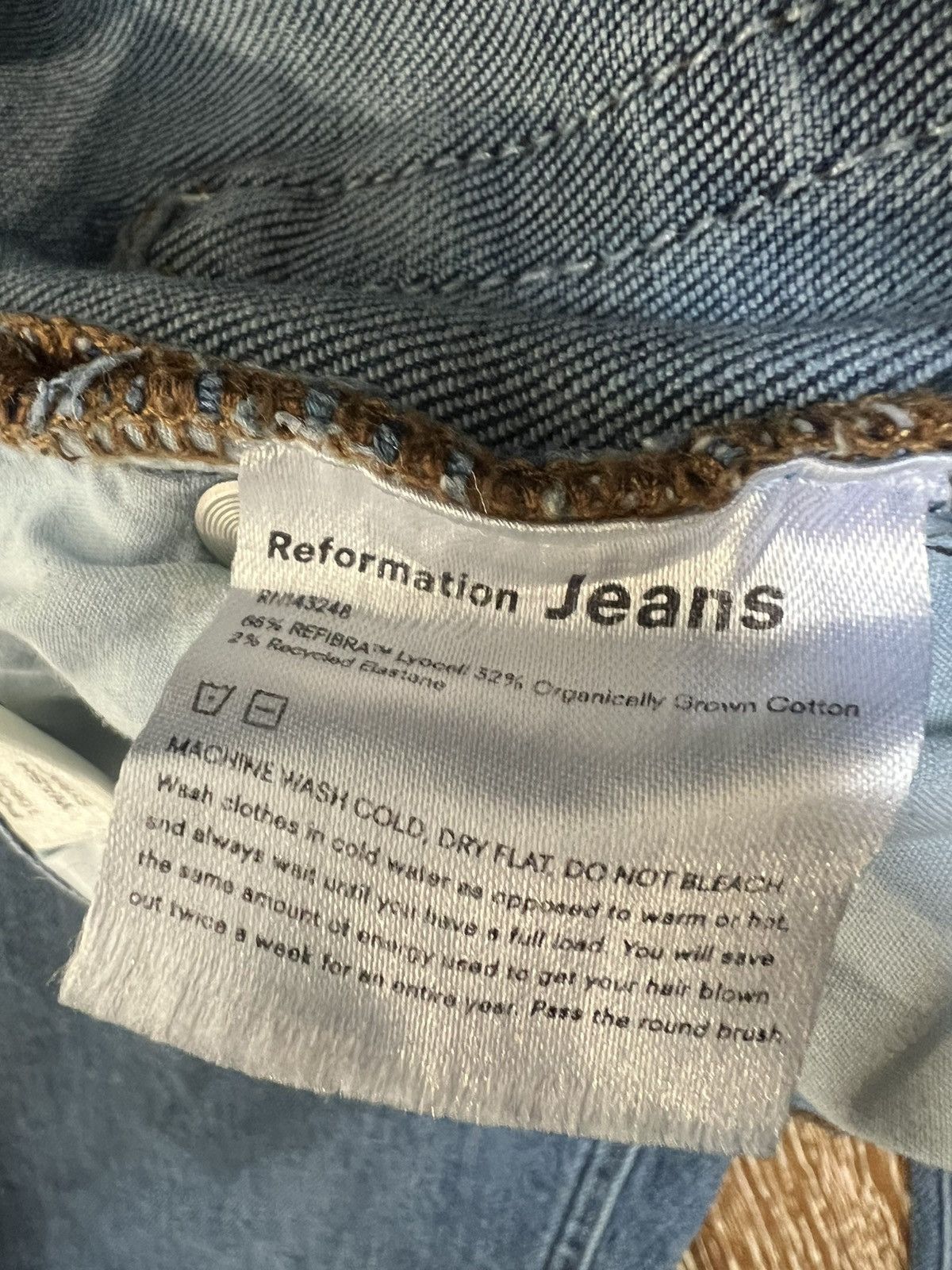 Reformation Reformation jeans po#10607 wash syracuse Size 29" - 4 Thumbnail