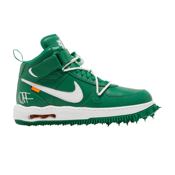 Nike Off-White x Air Force 1 Mid SP Leather Pine Green | Grailed