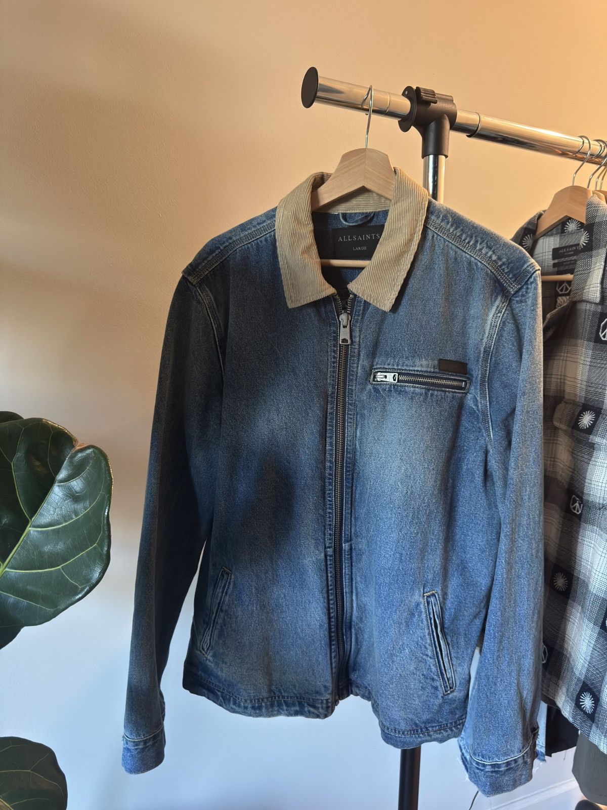 Allsaints AllSaints Denim Jacket Size US L / EU 52-54 / 3 - 1 Thumbnail