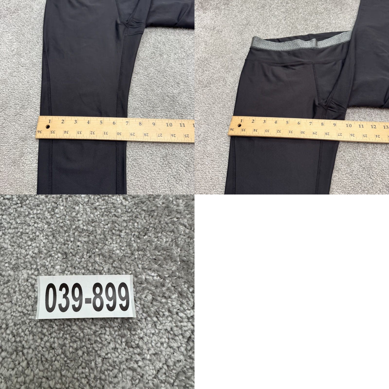 Athleta Athleta Leggings Womens Medium Black Capri Yoga Gym Athletic Slim Start with Pull On Comfort Breathable Size 32" / US 10 / IT 46 - 9 Thumbnail