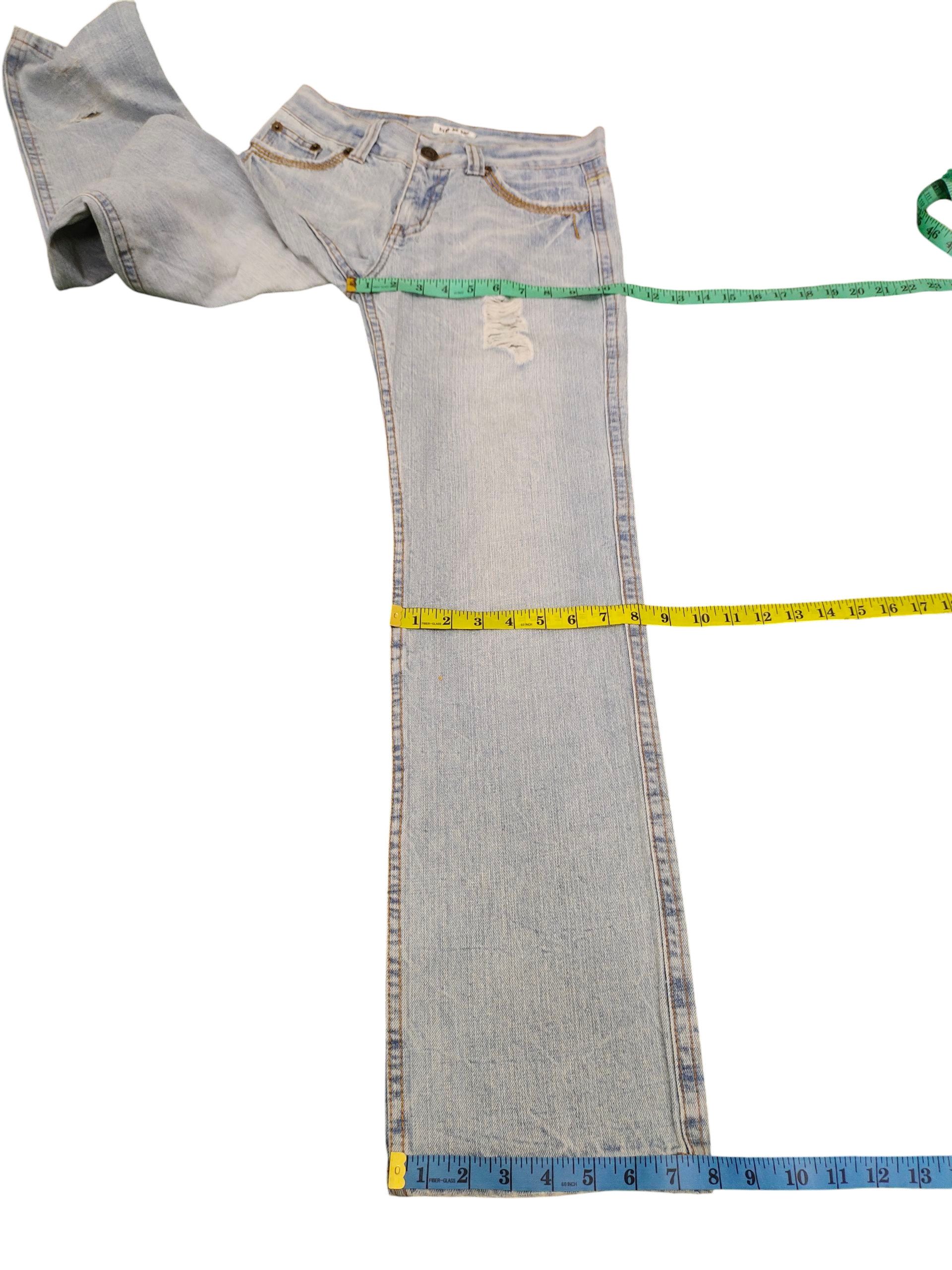 Hysteric Glamour × Undercover Japanese Brand Clef De Sol Clawmark Distress Faded Jeans Size US 29 - 18 Thumbnail