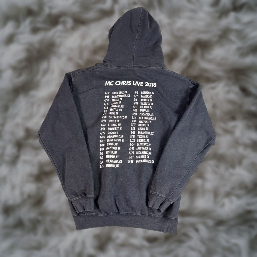 Hanes VINTAGE Hanes MC Chris Live 2018 Tour Hoodie Black Adult L Sweatshirt Men Size US L / EU 52-54 / 3 - 1 Thumbnail
