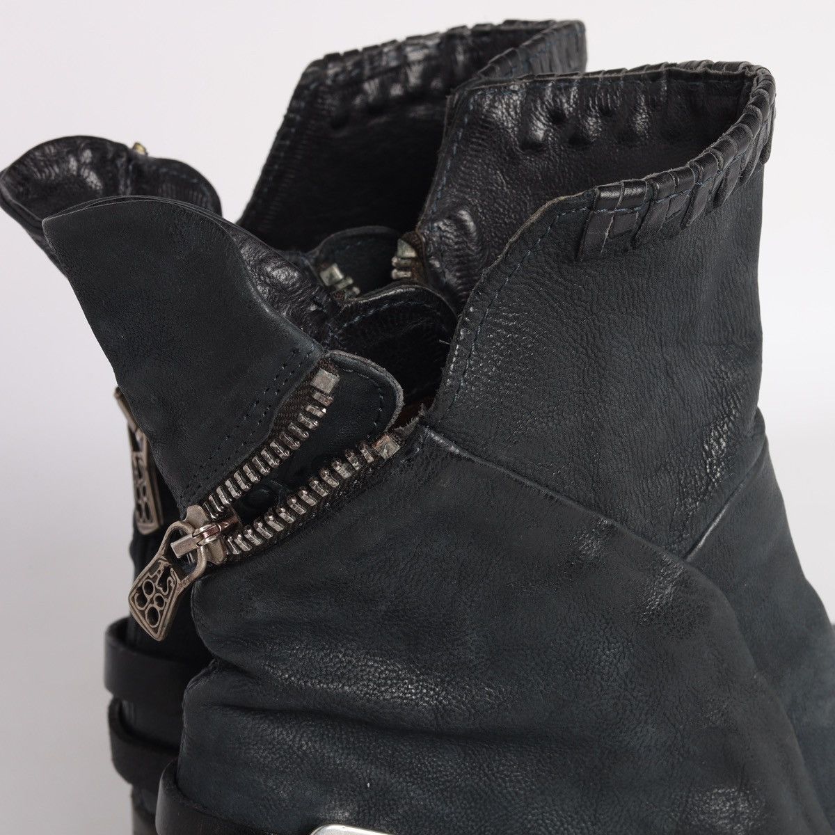 A.S.98 A.S.98 Airstep As98 Avantgarde Leather Zip Boots Shoes Grey Size US 7 / IT 37 - 6 Thumbnail