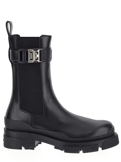 Givenchy o1w1db10525 Terra Leather Chelsea Boots in Black Size US 9 / IT 39 - 2 Thumbnail