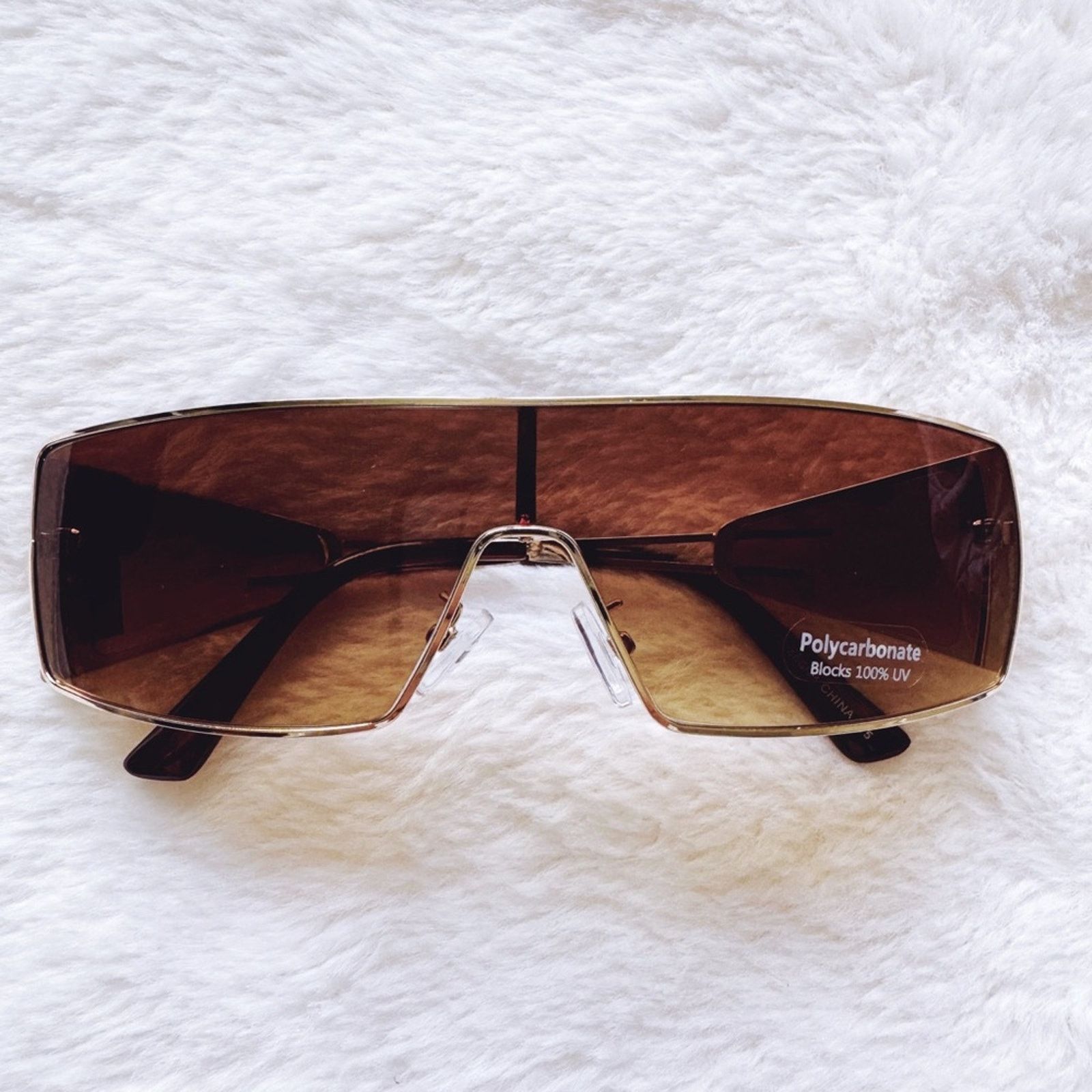 Other Sandy Brown Wrap-Around Sunglasses Size ONE SIZE - 1 Thumbnail