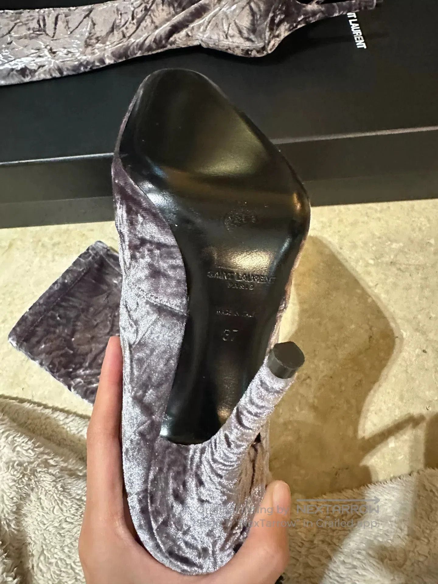 Yves Saint Laurent Saint Laurent Velvet Boots. Size US 6 / IT 36 - 4 Thumbnail