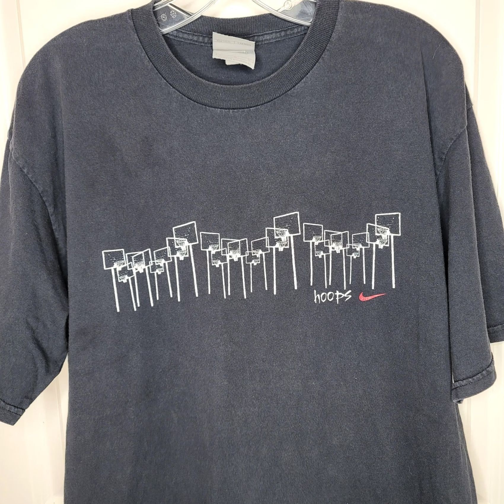 Nike Nike Hoops Shirt Mens L Blue Graphic T-Shirt Swoosh Backboard Tee Size US L / EU 52-54 / 3 - 2 Thumbnail