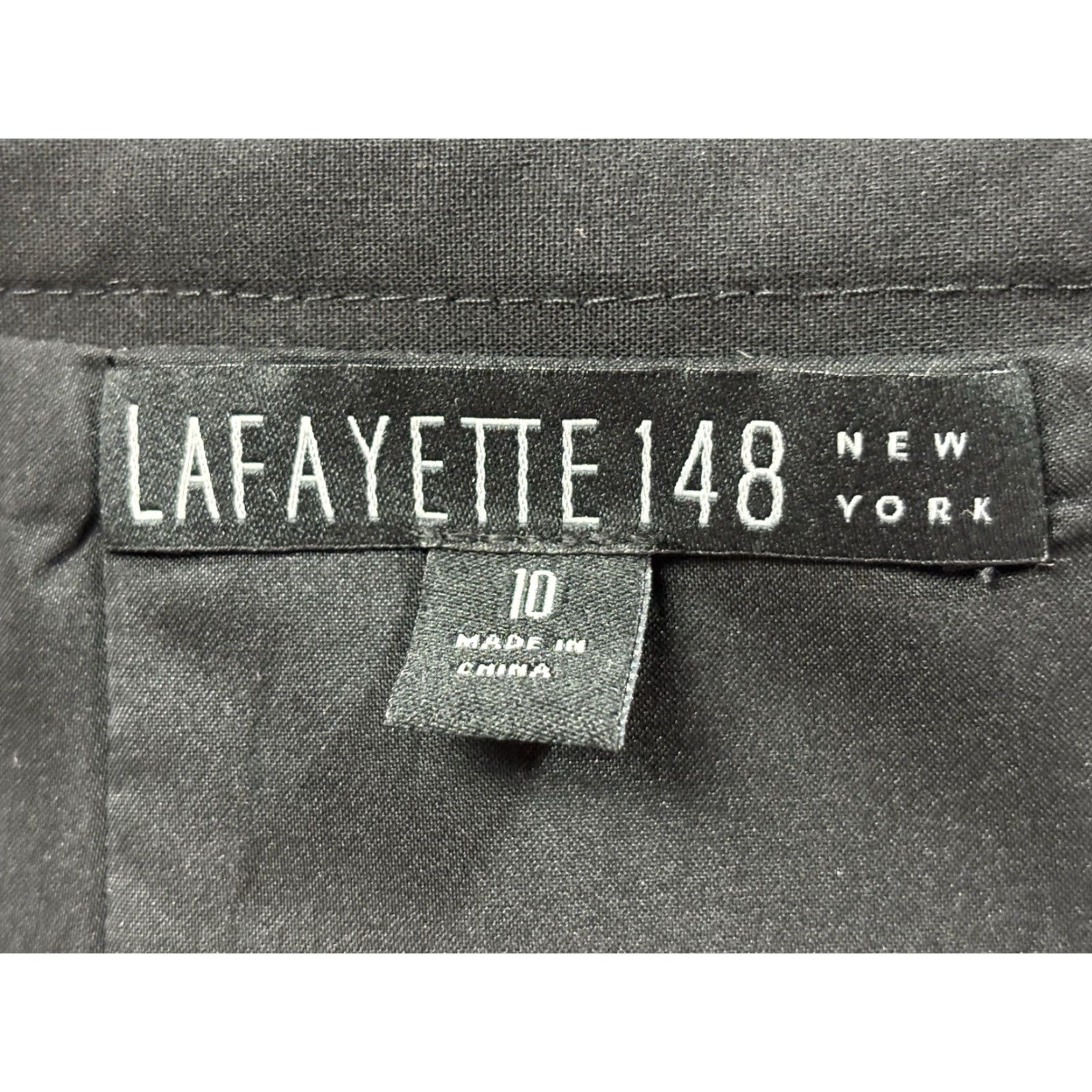 Vintage Lafayette 148 Women's Pencil Skirt In Black Wool 10 Career Capsule Skirt Size 32" / US 10 / IT 46 - 4 Thumbnail