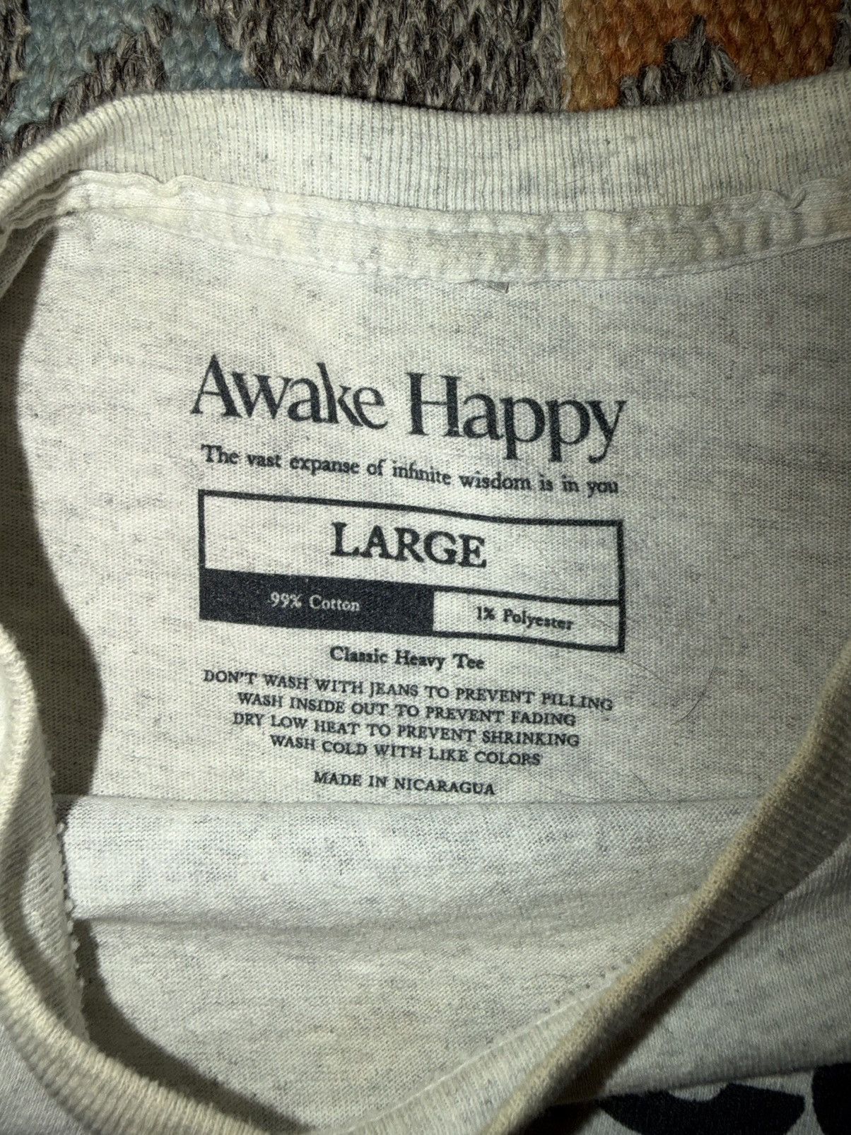 Other Awake Happy universal peace size large Size US L / EU 52-54 / 3 - 3 Thumbnail