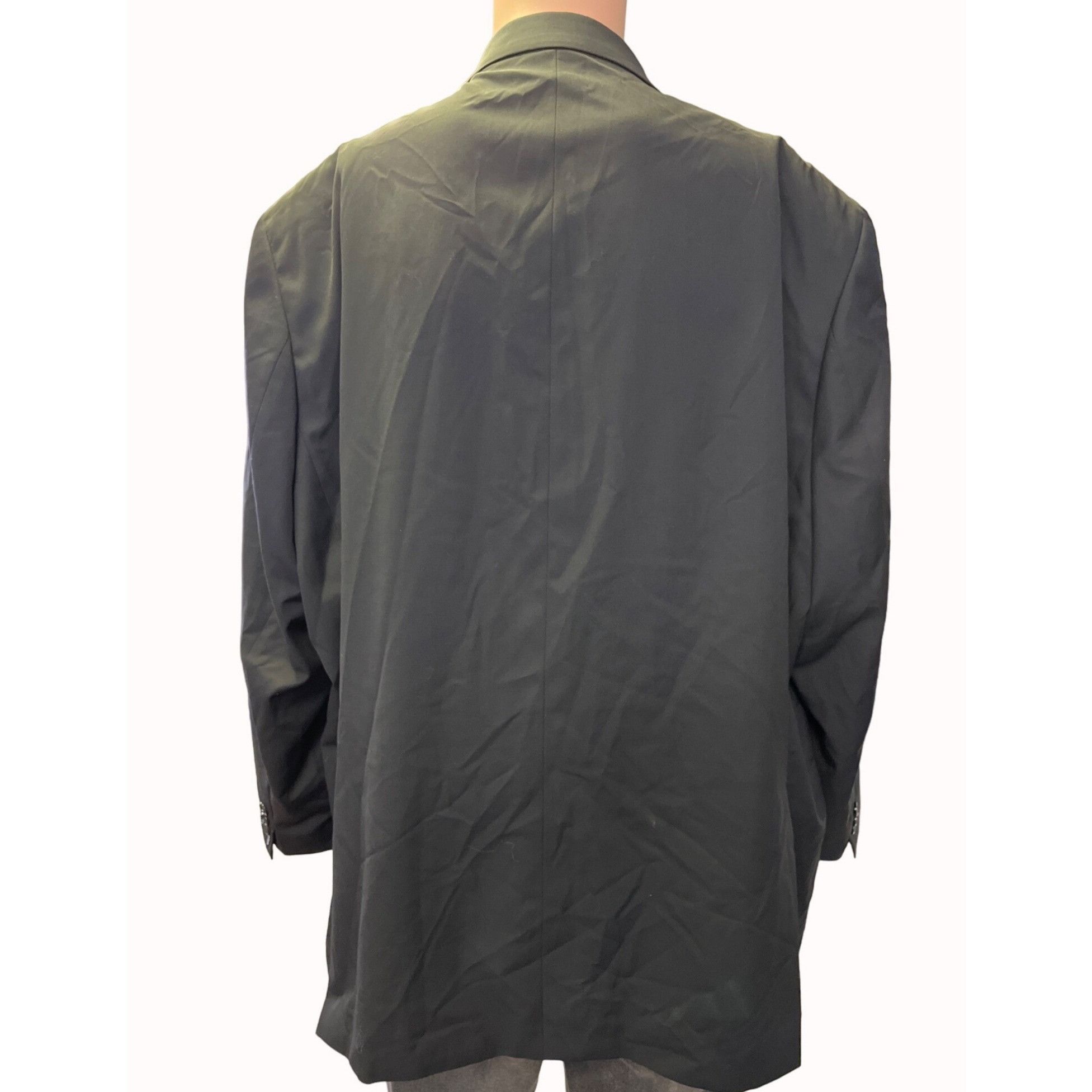 Lauren Ralph Lauren Lauren Ralph Lauren Men's Black 100% Wool Sports Coat/Blazer Size 54R - 2 Thumbnail