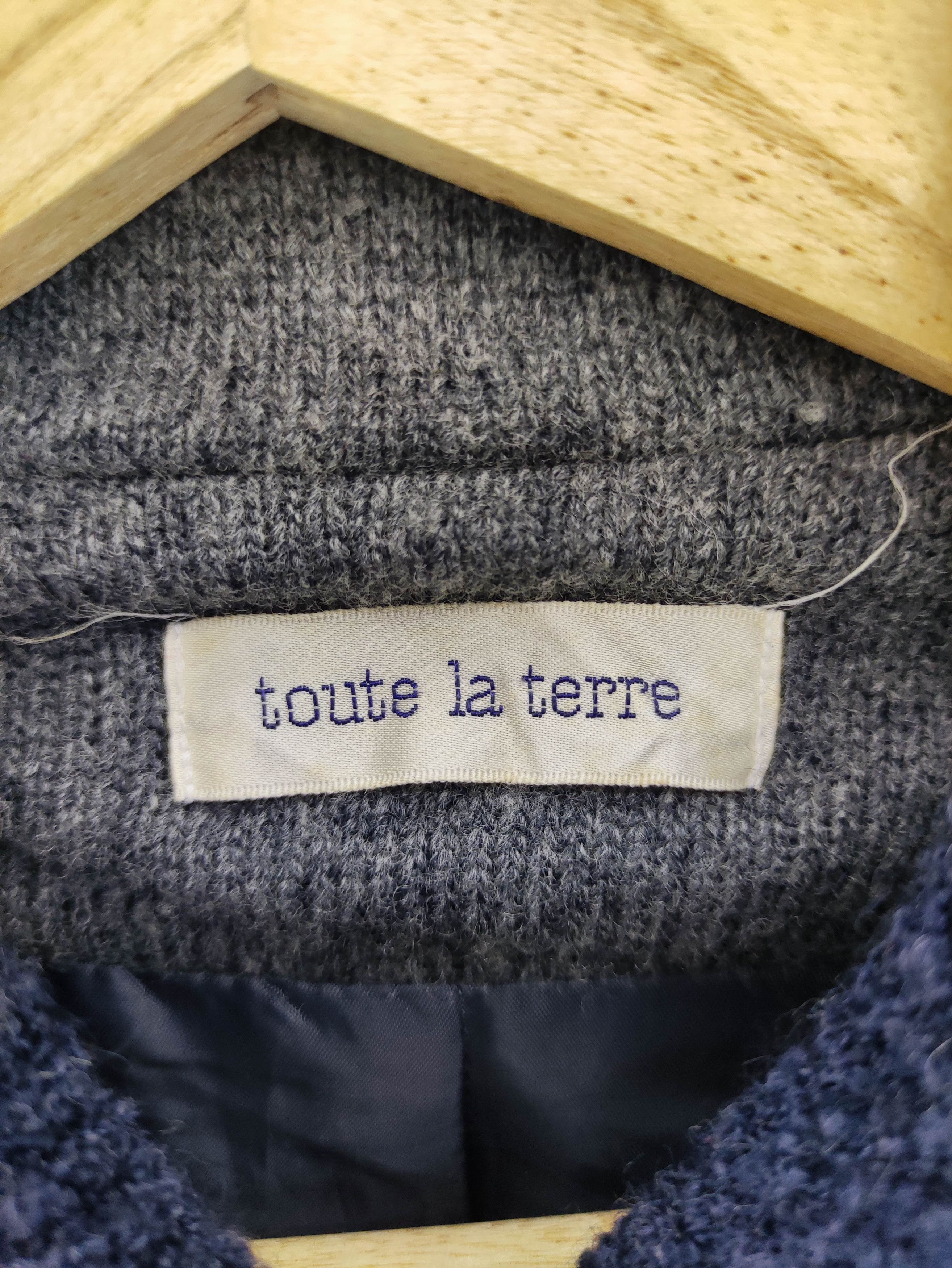 Vintage Vintage Toute La Terre Wool Cardigan Jacket Size M / US 6-8 / IT 42-44 - 3 Thumbnail