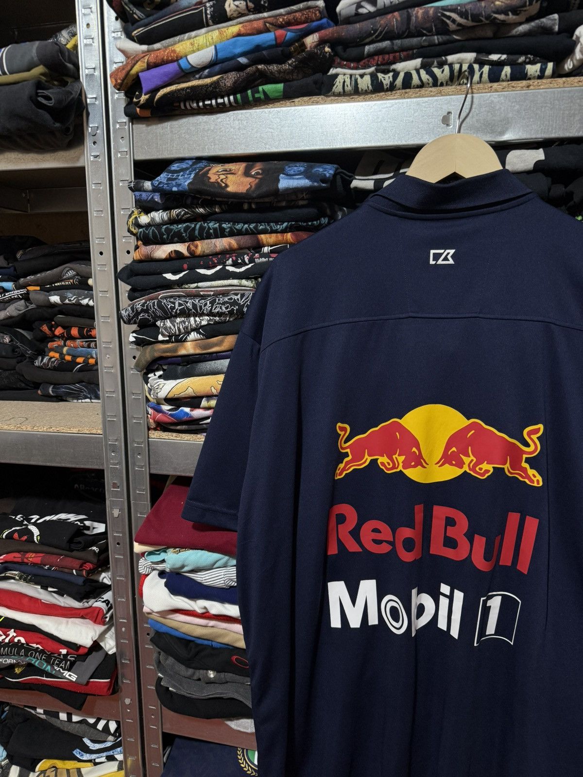 Formula 1 × Red Bull Vintage Red Bull Mobil1 Racing Formula 1 Polo T-Shirt 4XL Size US XXL / EU 58 / 5 - 4 Thumbnail