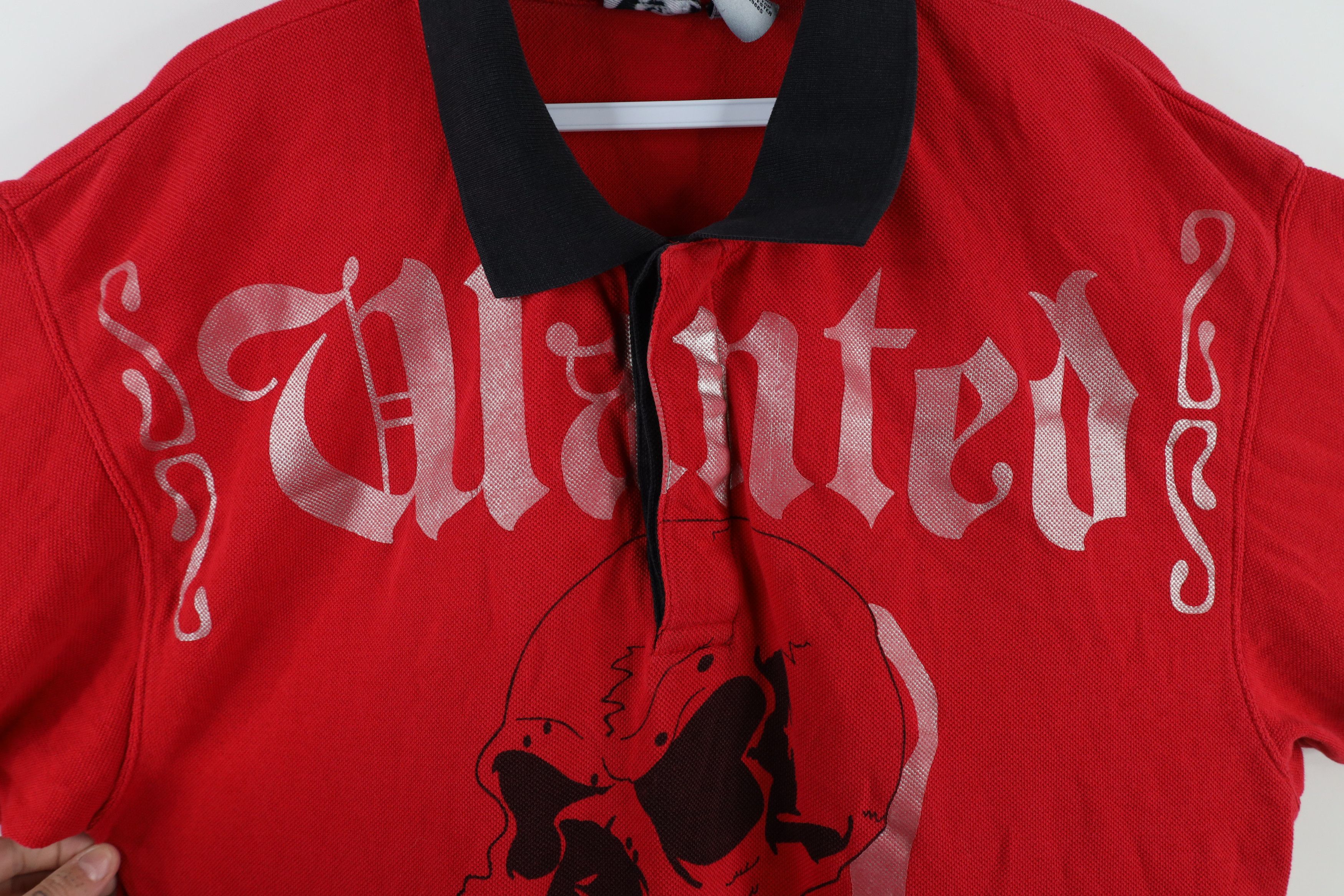 Vintage Vintage Y2K Streetwear Skull UFC MMA Fighting Polo Red Size US M / EU 48-50 / 2 - 4 Thumbnail