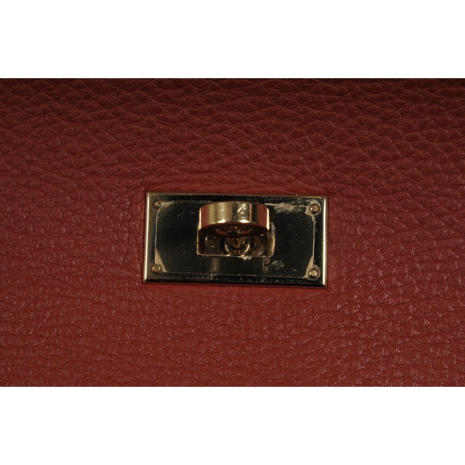 Hermes Vintage Kelly 50 Red Bordeaux Gold Hardware Travel Ca Size ONE SIZE - 11 Thumbnail