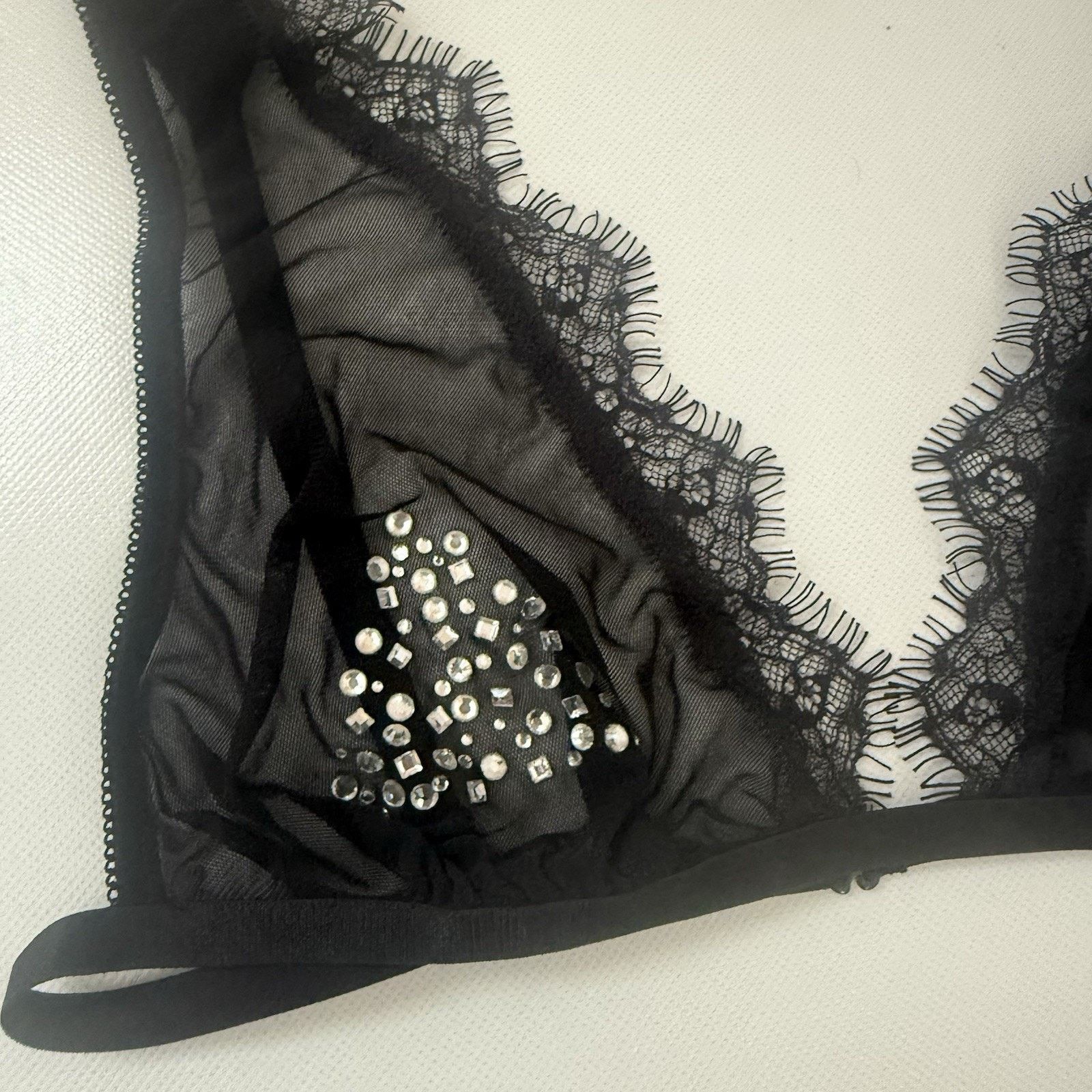 Other Frederick’s of Hollywood Seduction Bralette Sexy Rhinestone Size ONE SIZE - 3 Thumbnail