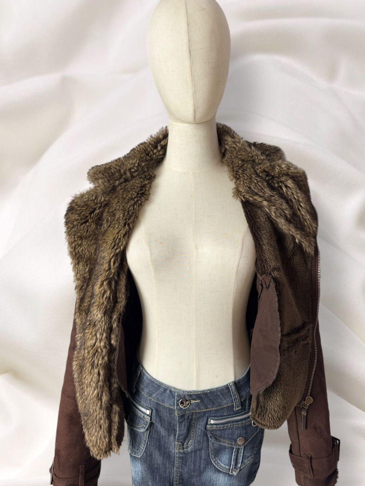 Hysteric Glamour Y2K / Boho Vintage Faux Fur Shearling/Sheepskin Style Jacket Size M / US 6-8 / IT 42-44 - 9 Thumbnail