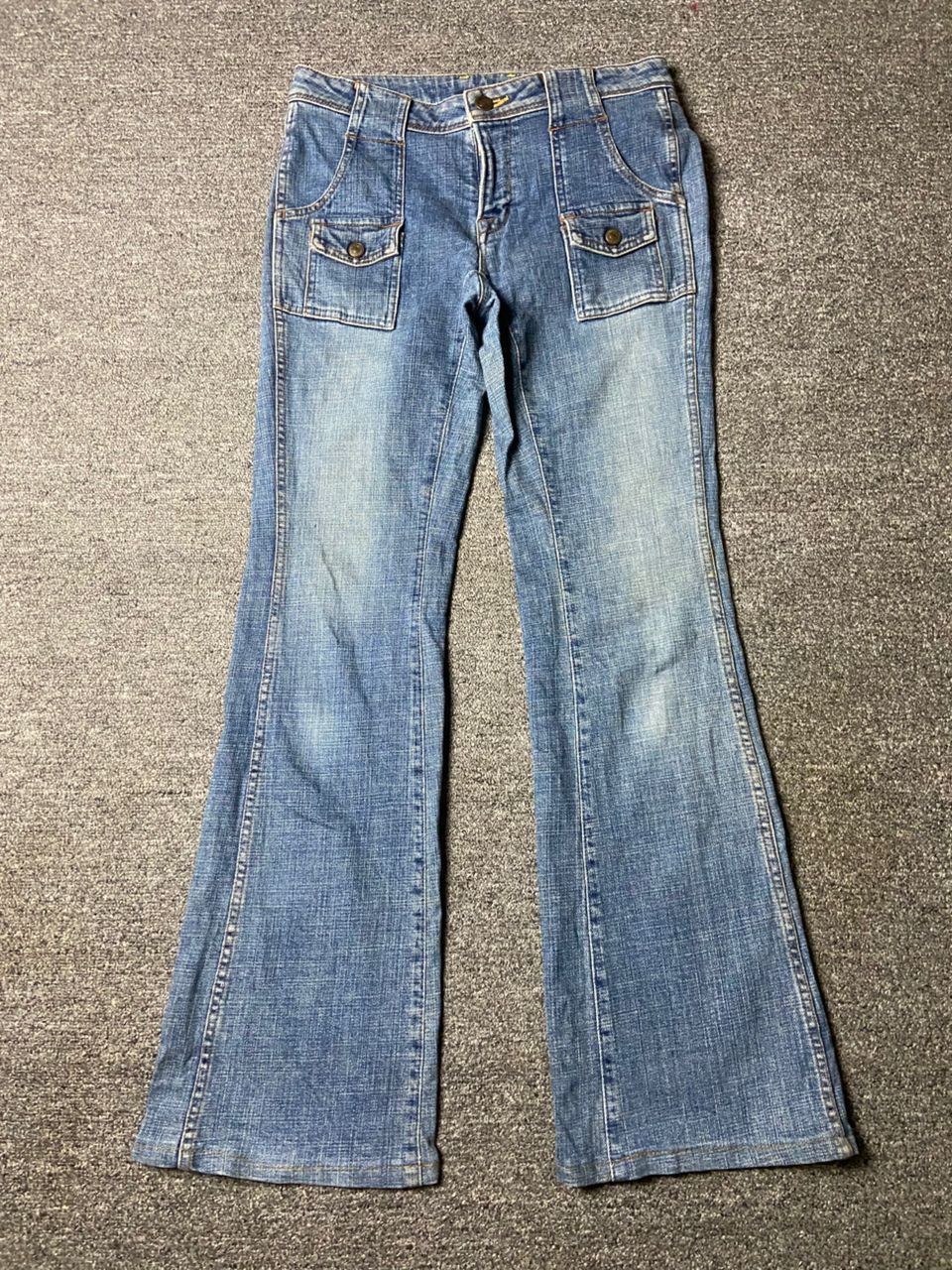 Japanese Brand Brappers Brand Flare Denim Jeans (153) Size 29" - 1 Thumbnail