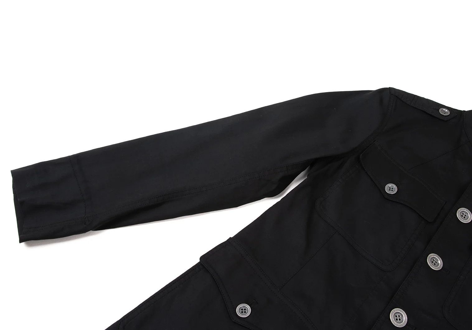 Jean Paul Gaultier Cotton Military Jacket in Black Size 46 Size US S / EU 44-46 / 1 - 6 Thumbnail