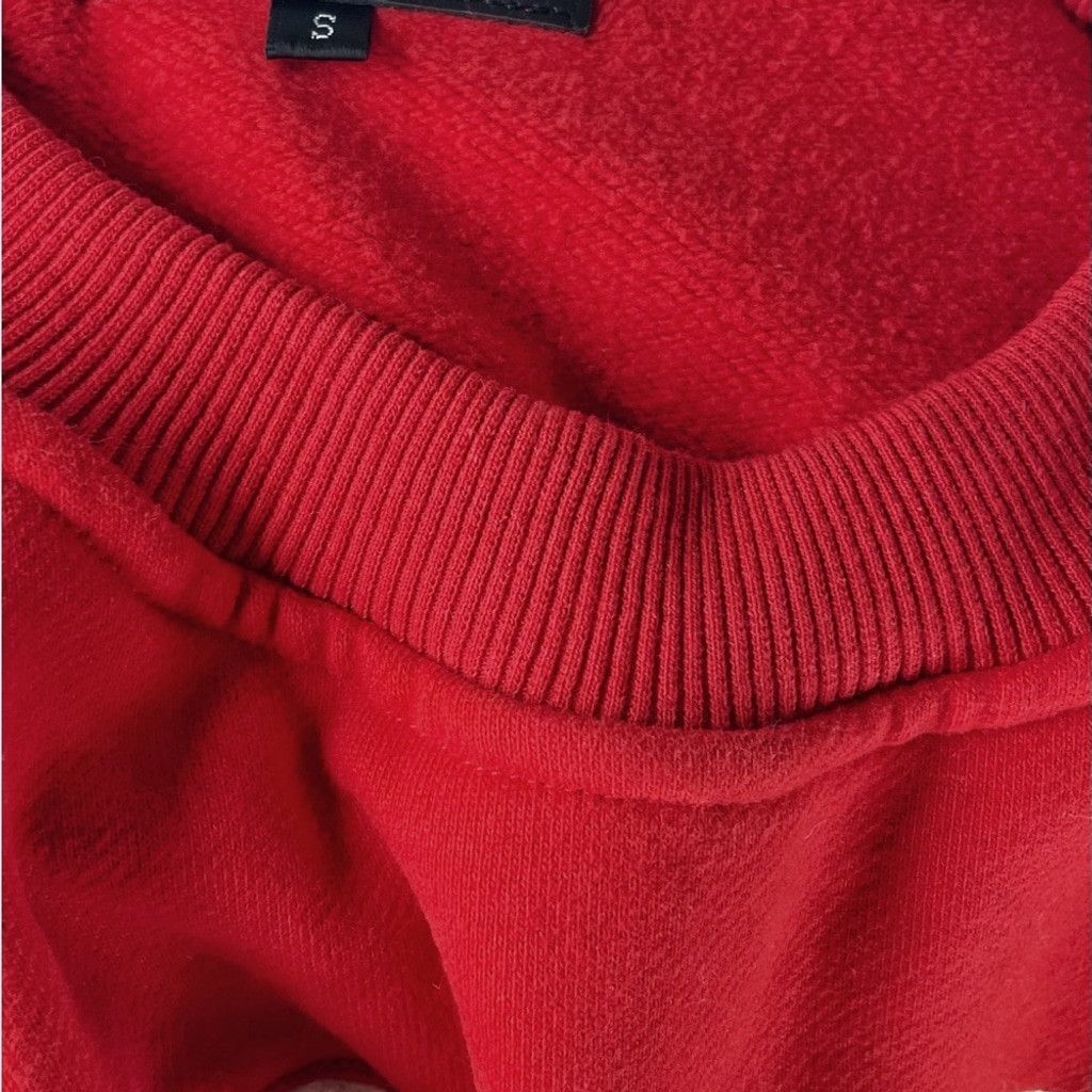 Other SOLEBOY Men’s Designer Red Sweatshirt Block Letter Patchd S Size US S / EU 44-46 / 1 - 5 Thumbnail