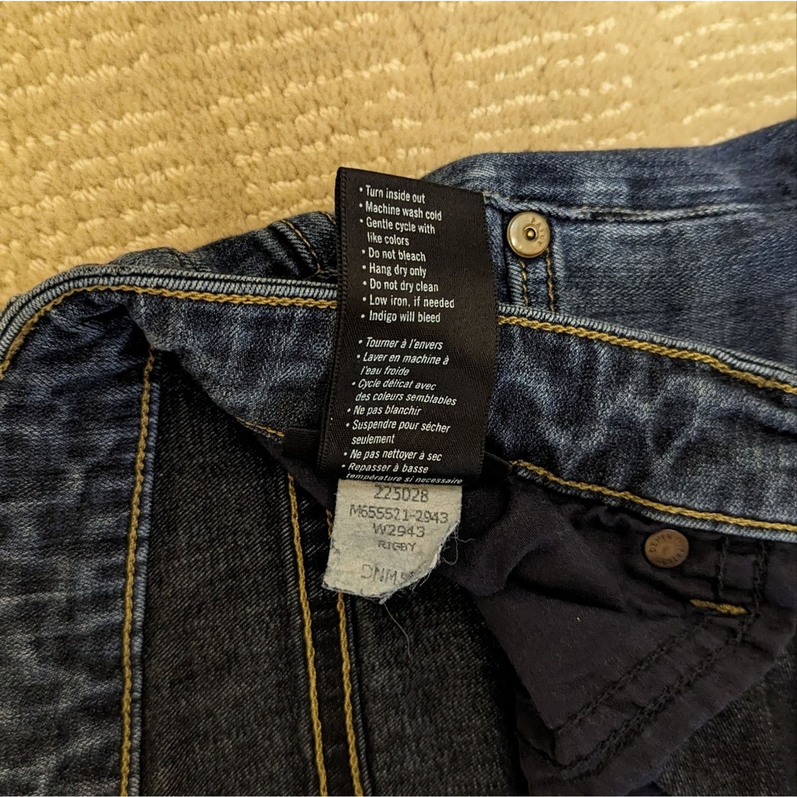 Paige PAIGE Mens Federal Rigby Slim Fit w33, inseam 28. Size US 33 - 3 Thumbnail