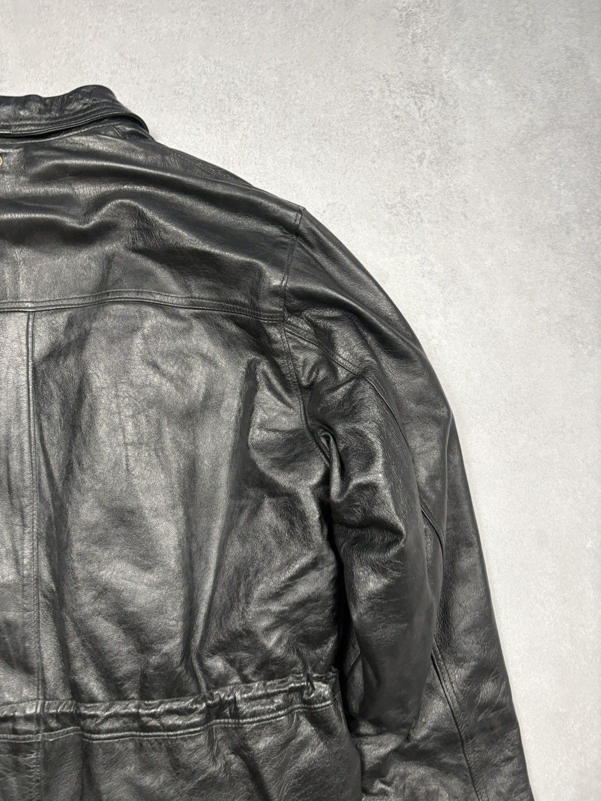 Desigual Vintage Disuguale Italian Leather Jacket Made in Italy Size US XL / EU 56 / 4 - 16 Thumbnail