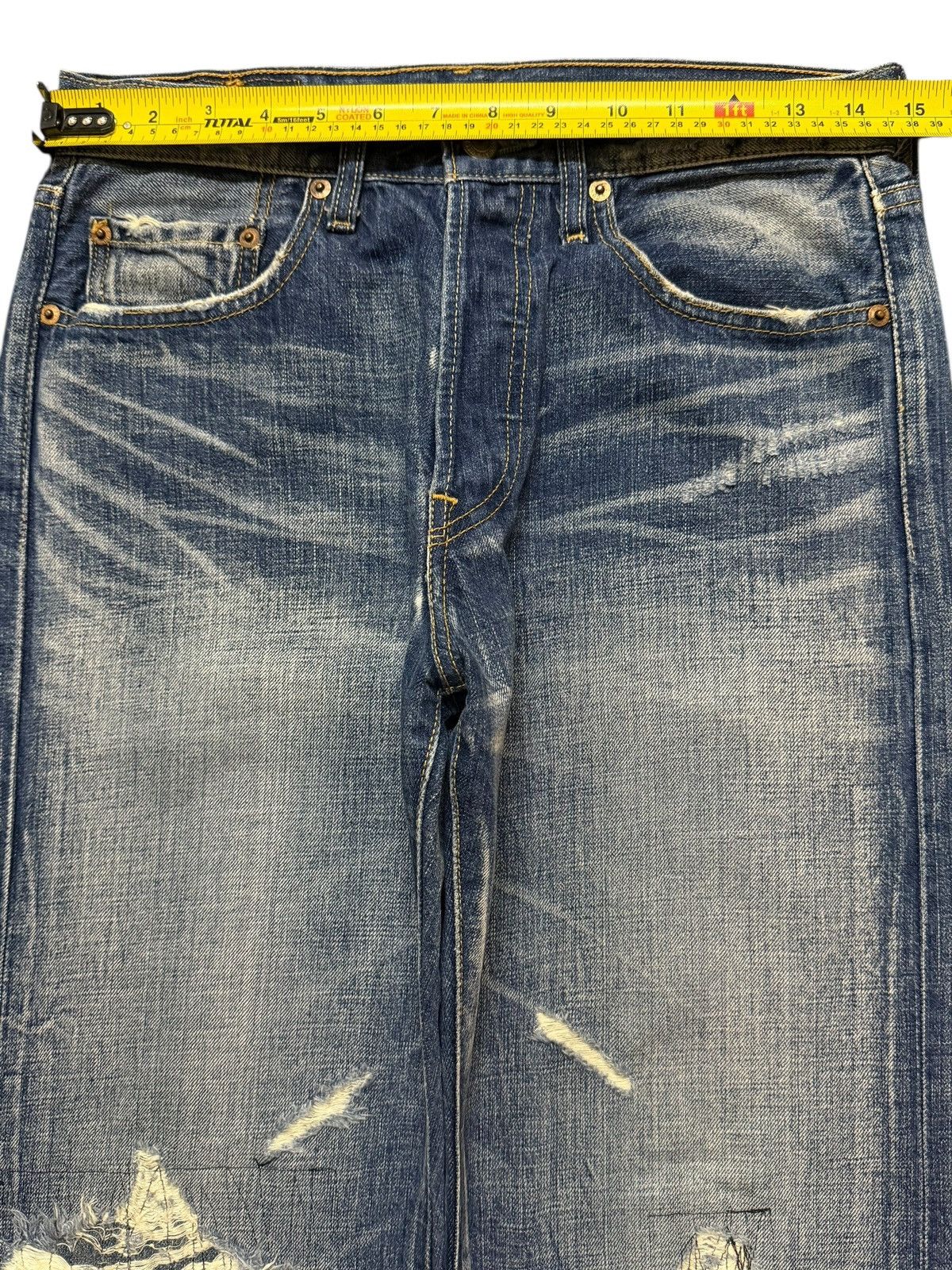 Levi's Vintage 90s Levis 501 Faded Wash Distressed Straight Loose Size US 29 - 9 Thumbnail