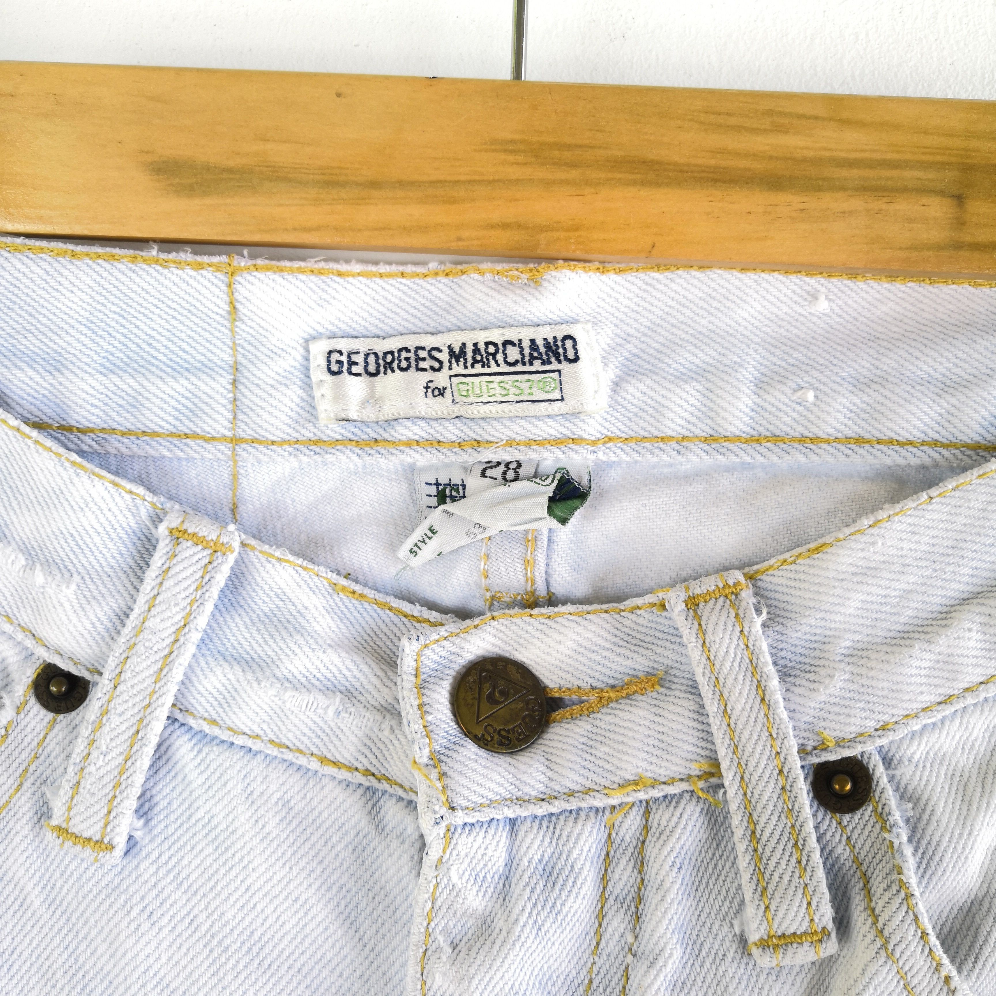 Guess Vintage 90s Guess Sun Faded Denim Guess Light Wash Jeans Size 26" / US 2 / IT 38 - 7 Thumbnail