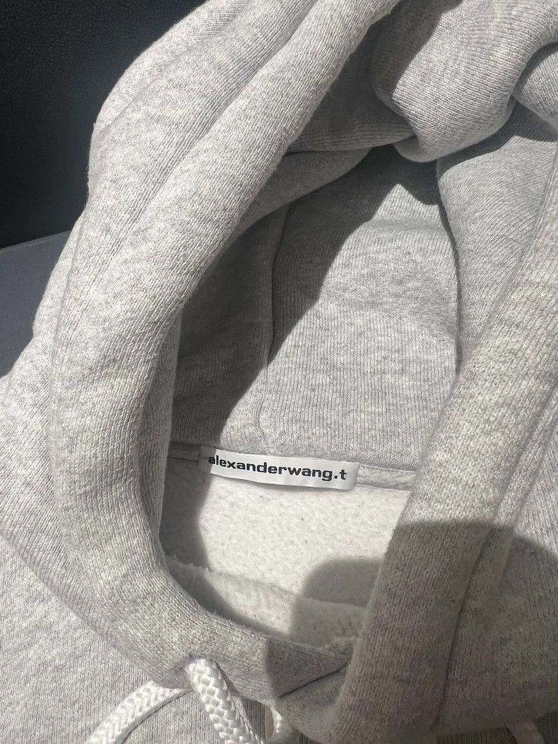 Alexander Wang Alexander Wang Gray Fleece-Lined Hoodie- Size S / US 4 / IT 40 - 3 Thumbnail